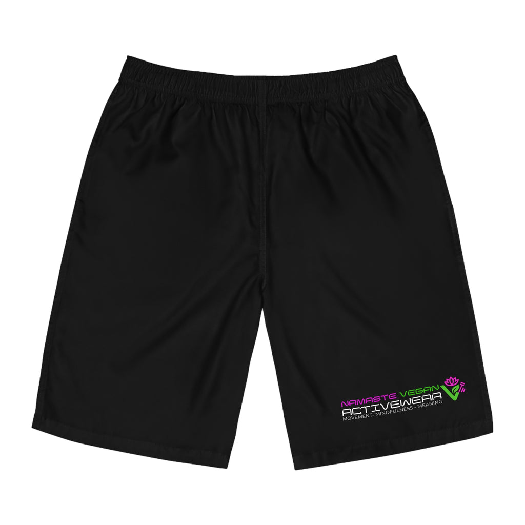 Namaste Vegan™ Men’s Board Shorts — 100% Vegan Quick-Dry Activewear