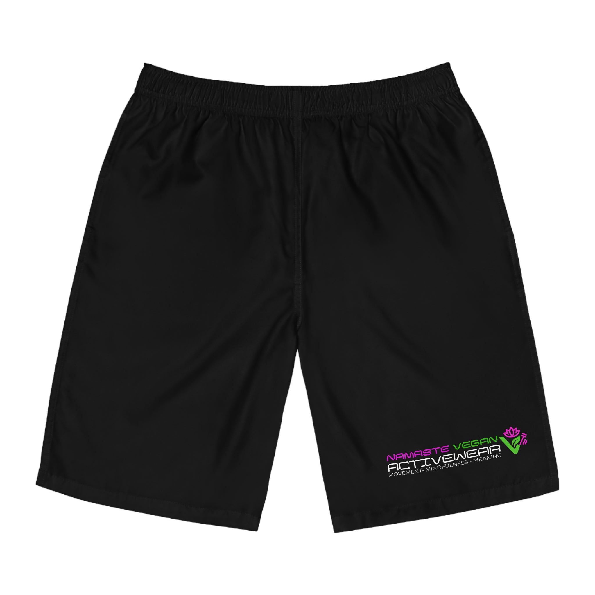 Namaste Vegan™ Men’s Board Shorts — 100% Vegan Quick-Dry Activewear