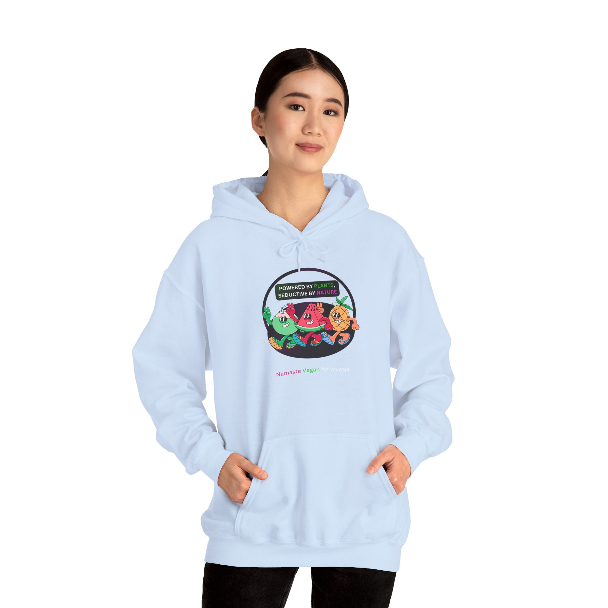 Vegan Kids Hoodie — 'So Cute, So Strong. Kids a Vegan.' Plant-Powered Children's Sweatshirt Printify