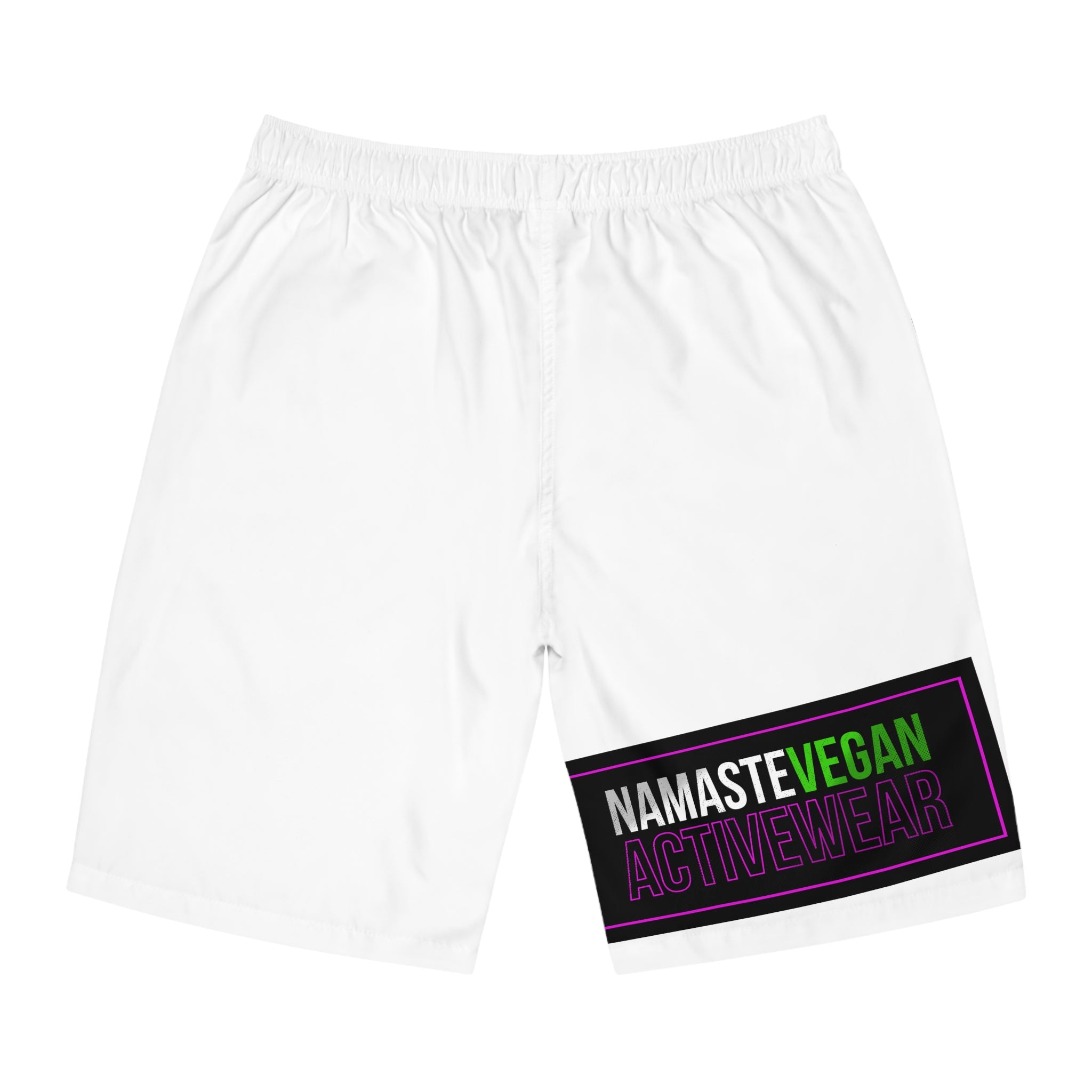 Namaste Vegan™ Men’s Board Shorts — 100% Vegan Quick-Dry Activewear