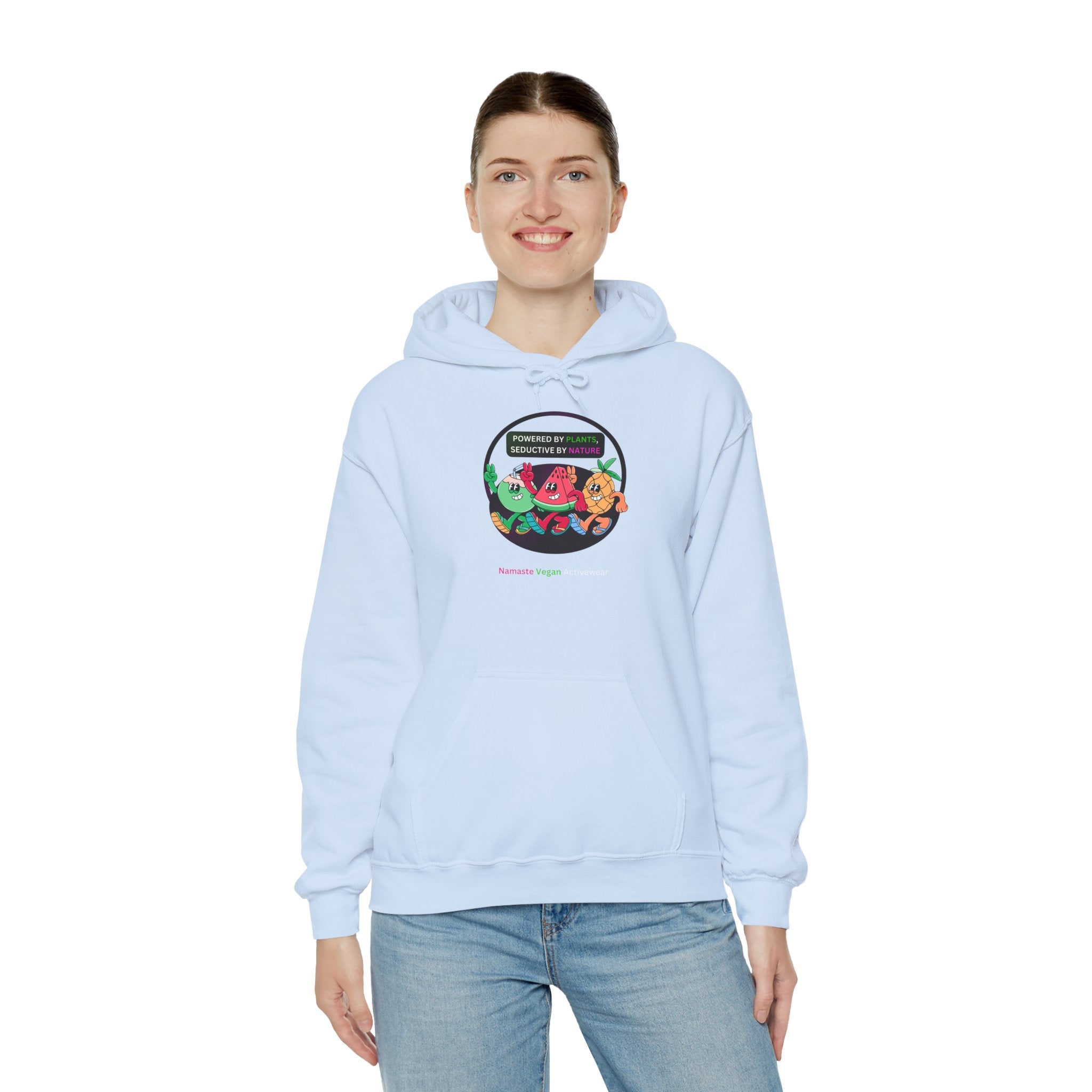 Vegan Kids Hoodie — 'So Cute, So Strong. Kids a Vegan.' Plant-Powered Children's Sweatshirt Printify