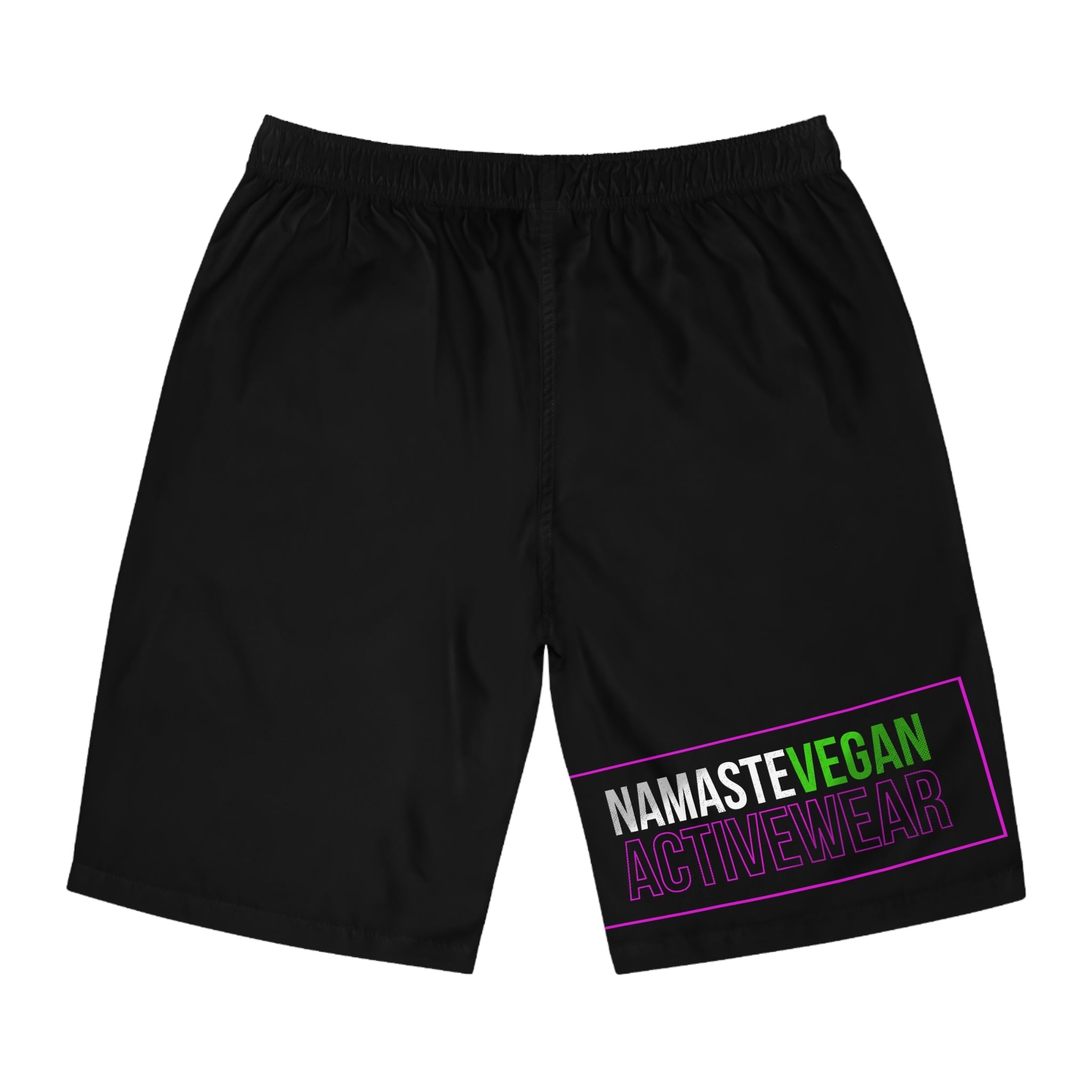 Namaste Vegan™ Men’s Board Shorts — 100% Vegan Quick-Dry Activewear Printify