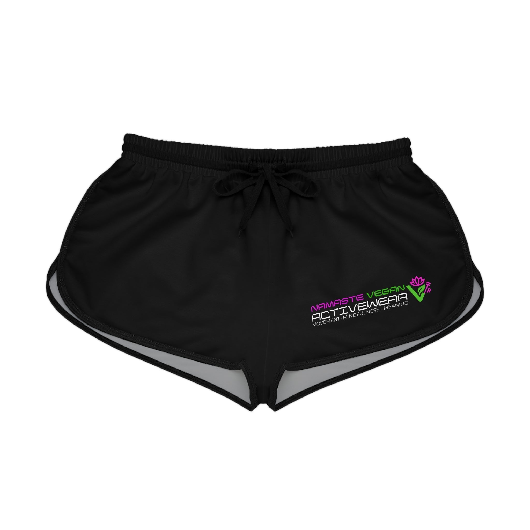 Activewear Women's Relaxed Shorts - Comfortable Green AOP Fitness Shorts Printify
