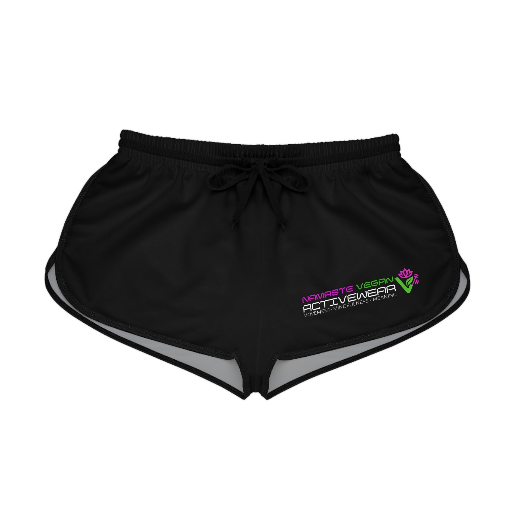 Activewear Women's Relaxed Shorts - Comfortable Green AOP Fitness Shorts