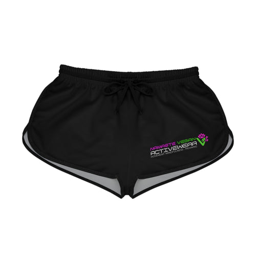 Activewear Women's Relaxed Shorts - Comfortable Green AOP Fitness Shorts