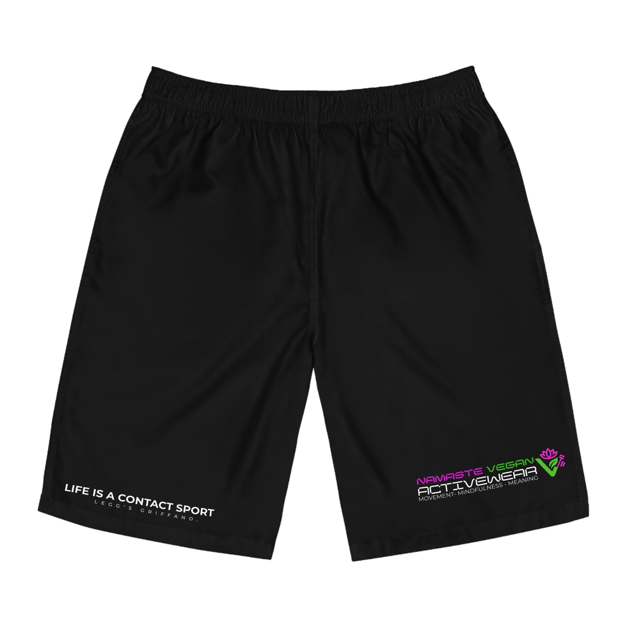 Namaste Vegan™ Men’s Board Shorts — 100% Vegan Quick-Dry Activewear Printify