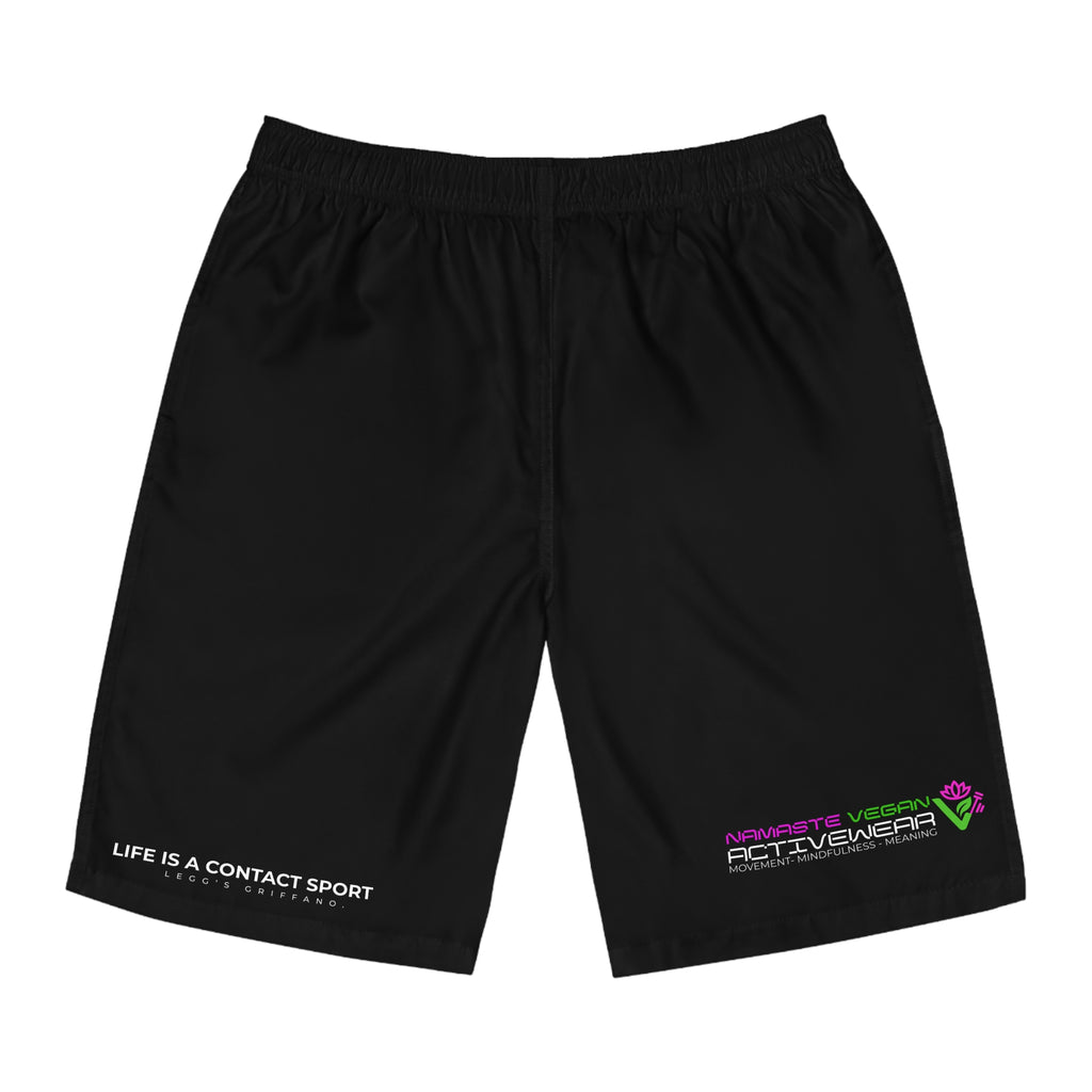 Namaste Vegan™ Men’s Board Shorts — 100% Vegan Quick-Dry Activewear