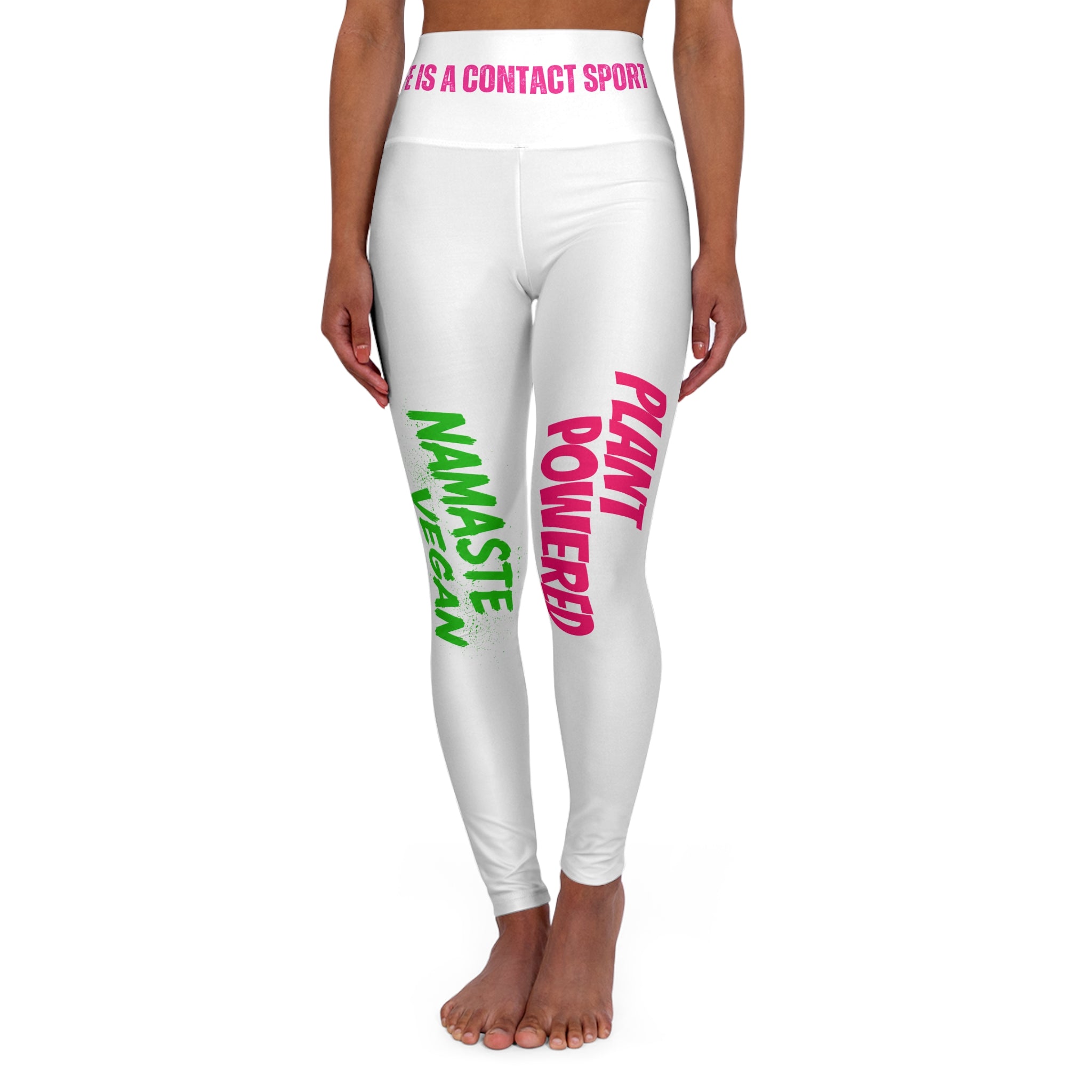 High Waisted Yoga Leggings (AOP) Printify