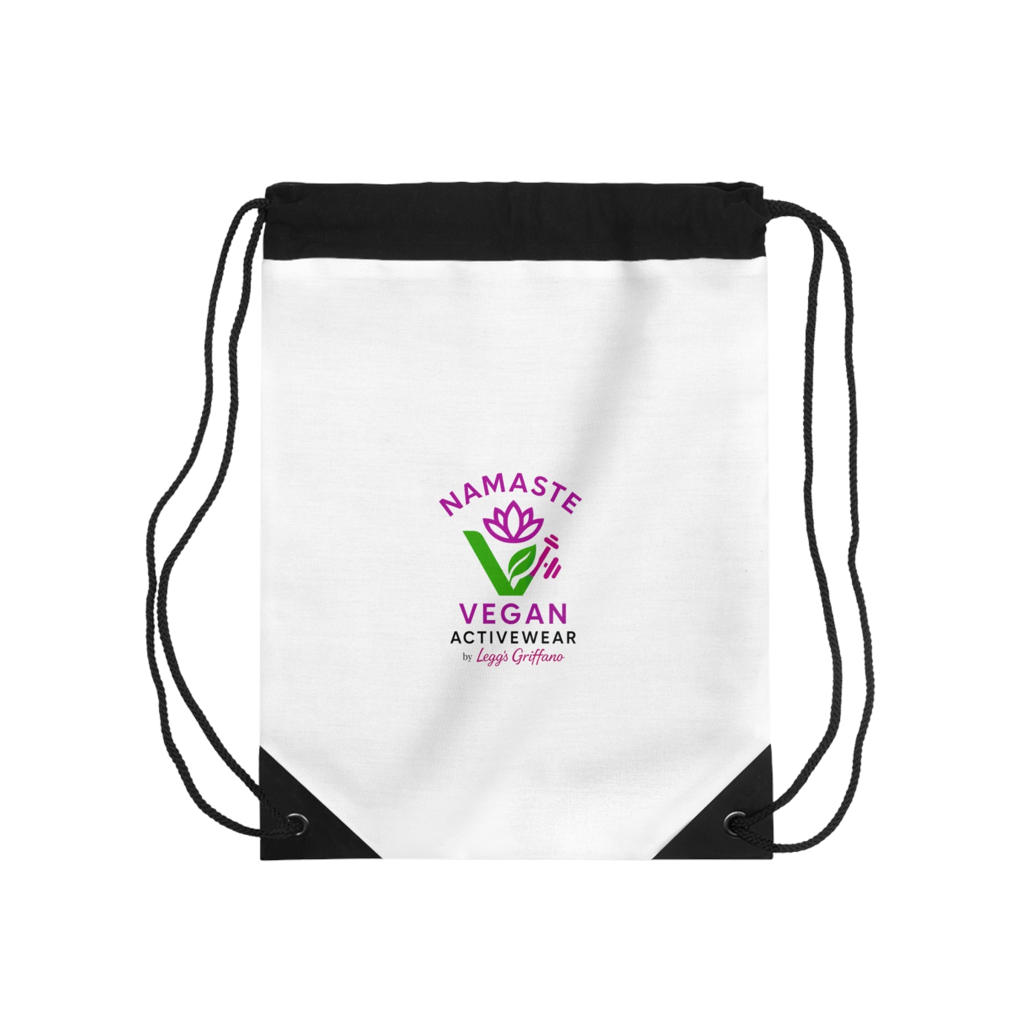 Vegan Namaste Drawstring Bag – Activewear Gym Tote Printify