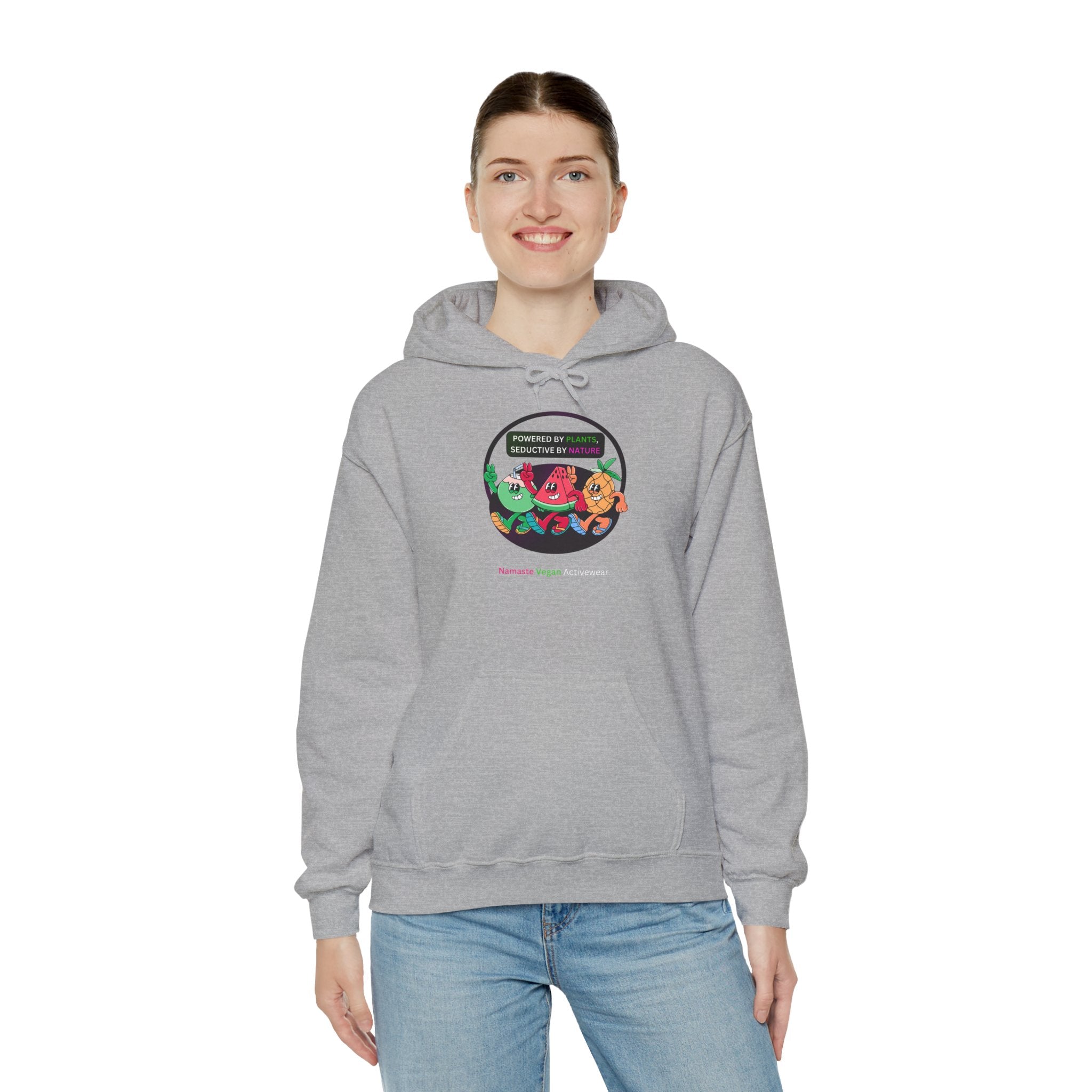 Vegan Kids Hoodie — 'So Cute, So Strong. Kids a Vegan.' Plant-Powered Children's Sweatshirt Printify