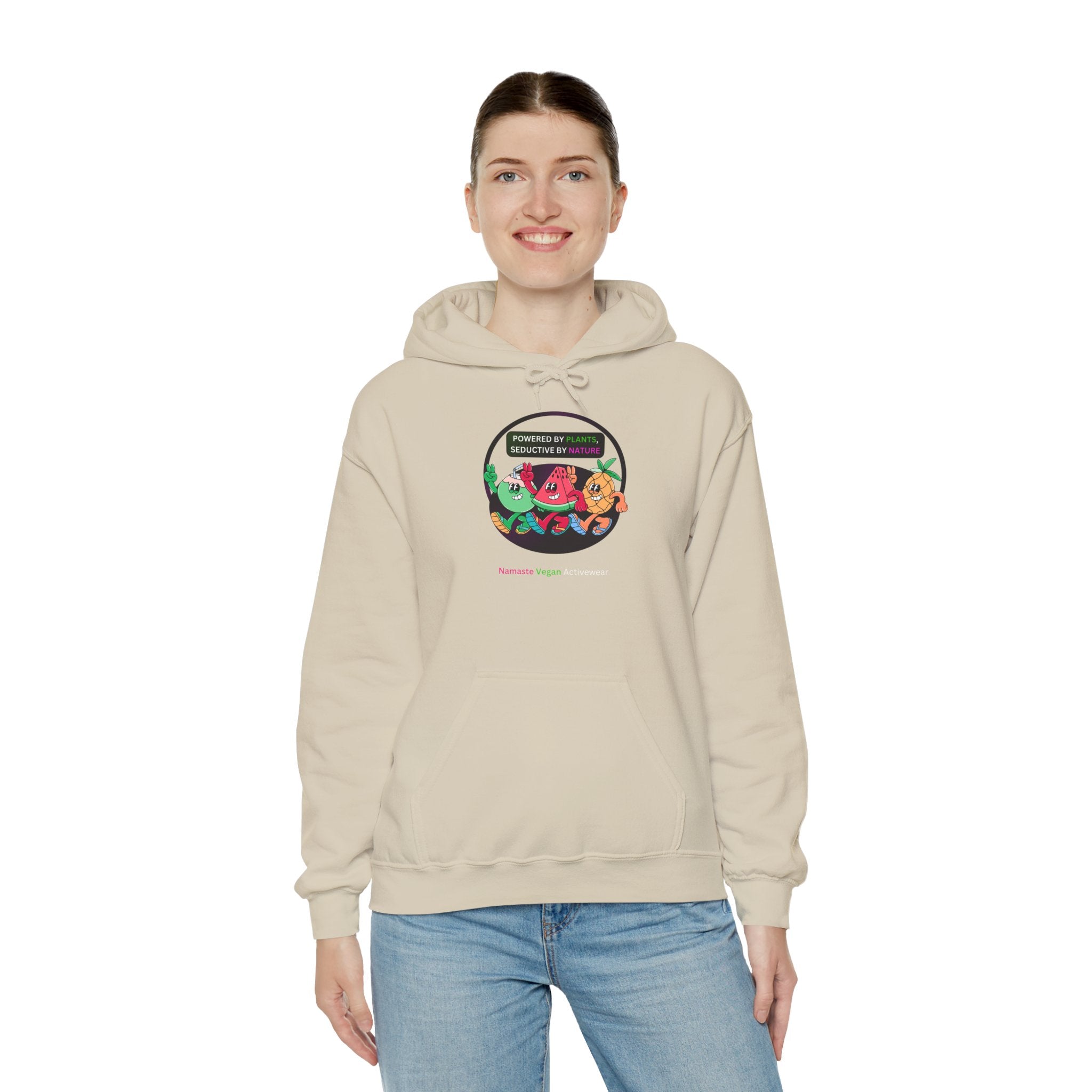 Vegan Kids Hoodie — 'So Cute, So Strong. Kids a Vegan.' Plant-Powered Children's Sweatshirt Printify