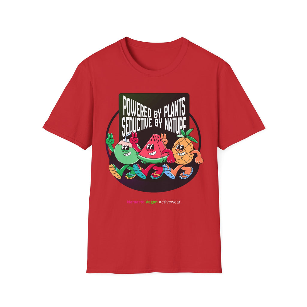 Vegan Power T-Shirt — "Powered by Plants, Seductive by Nature" Plant-Based Graphic Tee