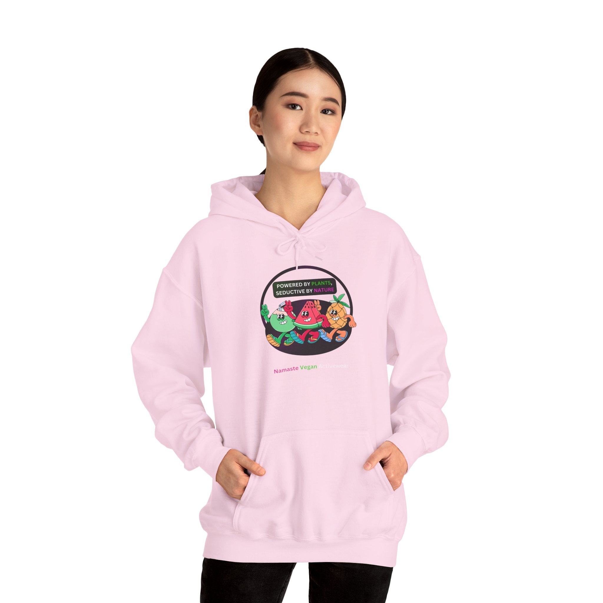 Vegan Kids Hoodie — 'So Cute, So Strong. Kids a Vegan.' Plant-Powered Children's Sweatshirt Printify