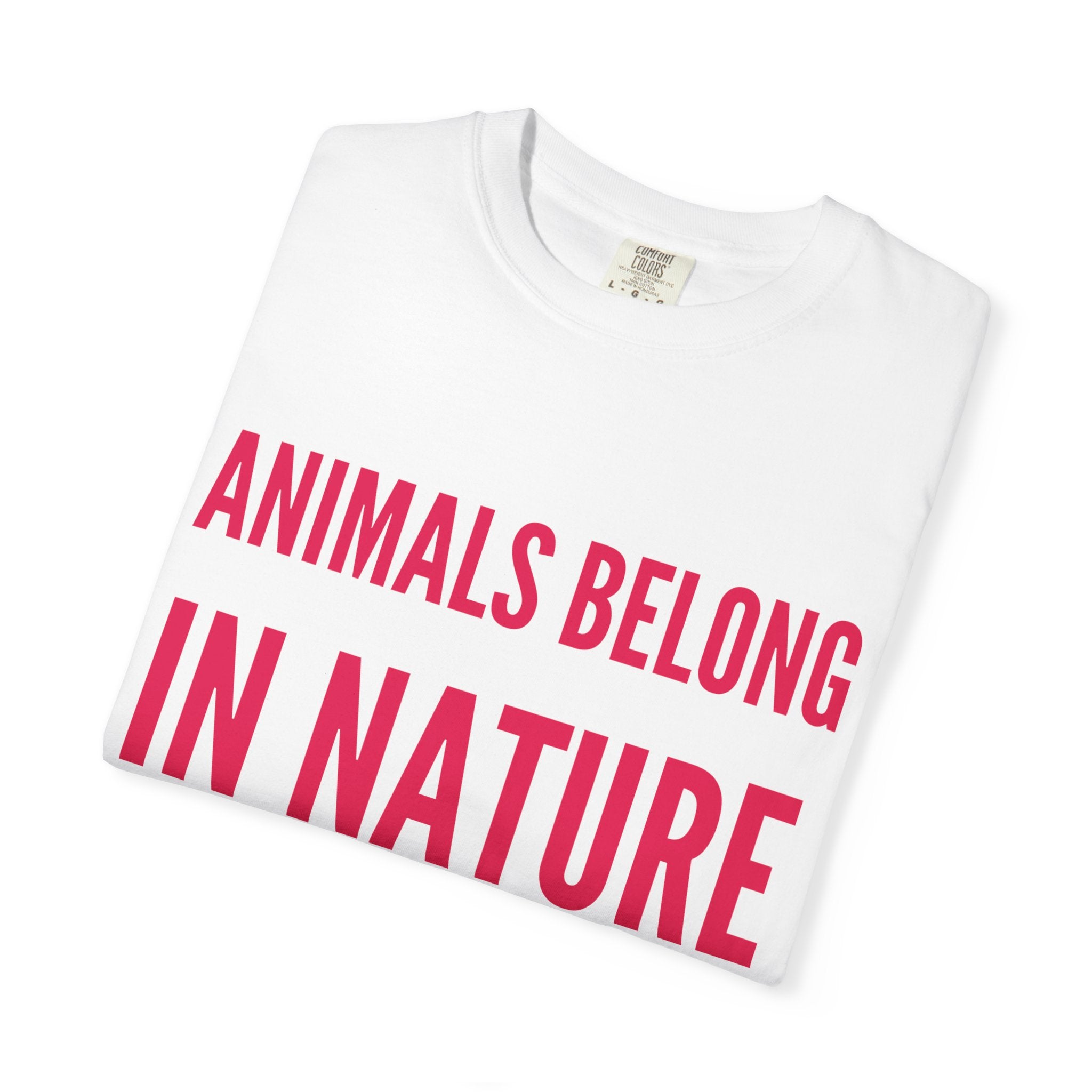 Animals Belong in Nature — Men's Vegan Tee Printify