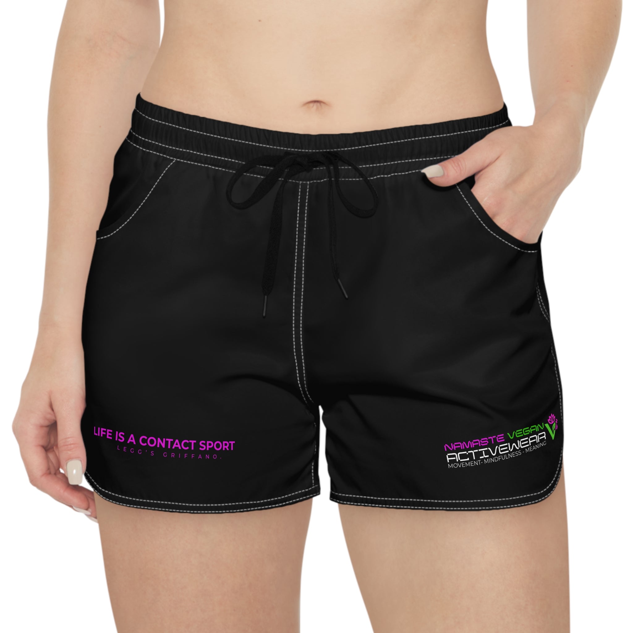 Namaste Vegan™ Women’s Active Shorts Printify