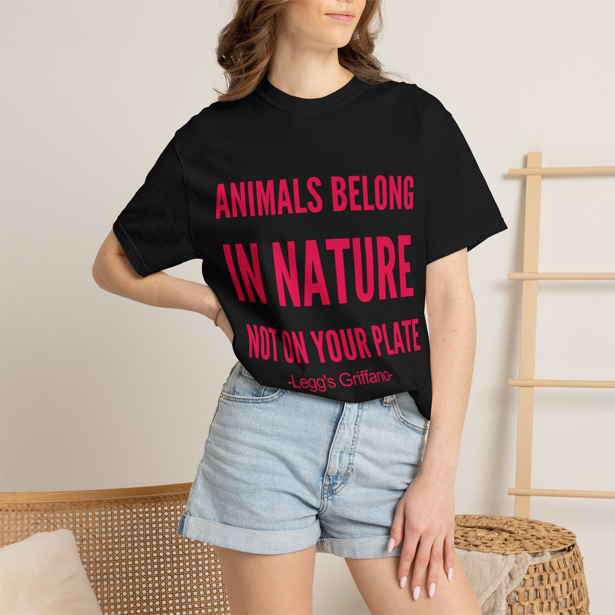 Animals Belong in Nature — Men's Vegan Tee Printify