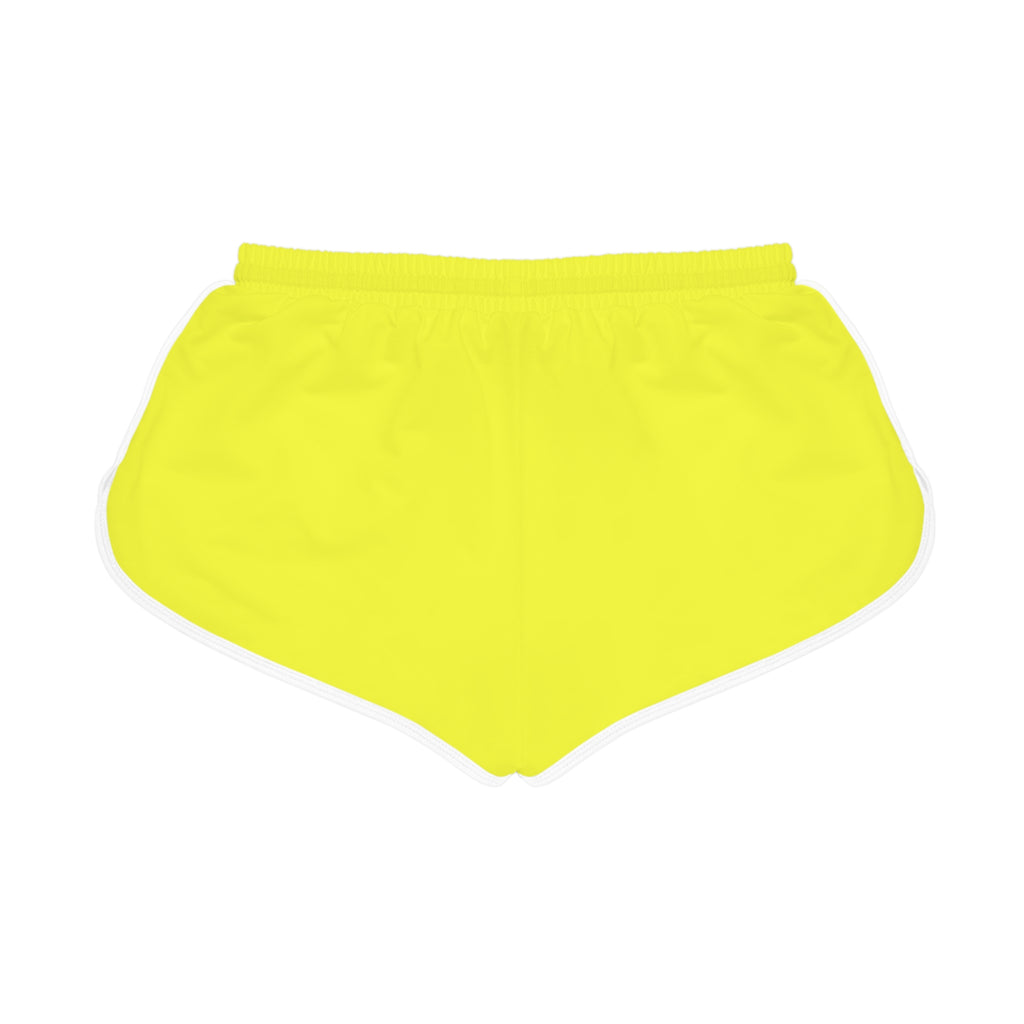 Vegan Namaste Carrot Crew Women's Relaxed Shorts — Bright Yellow AOP Lounge Shorts