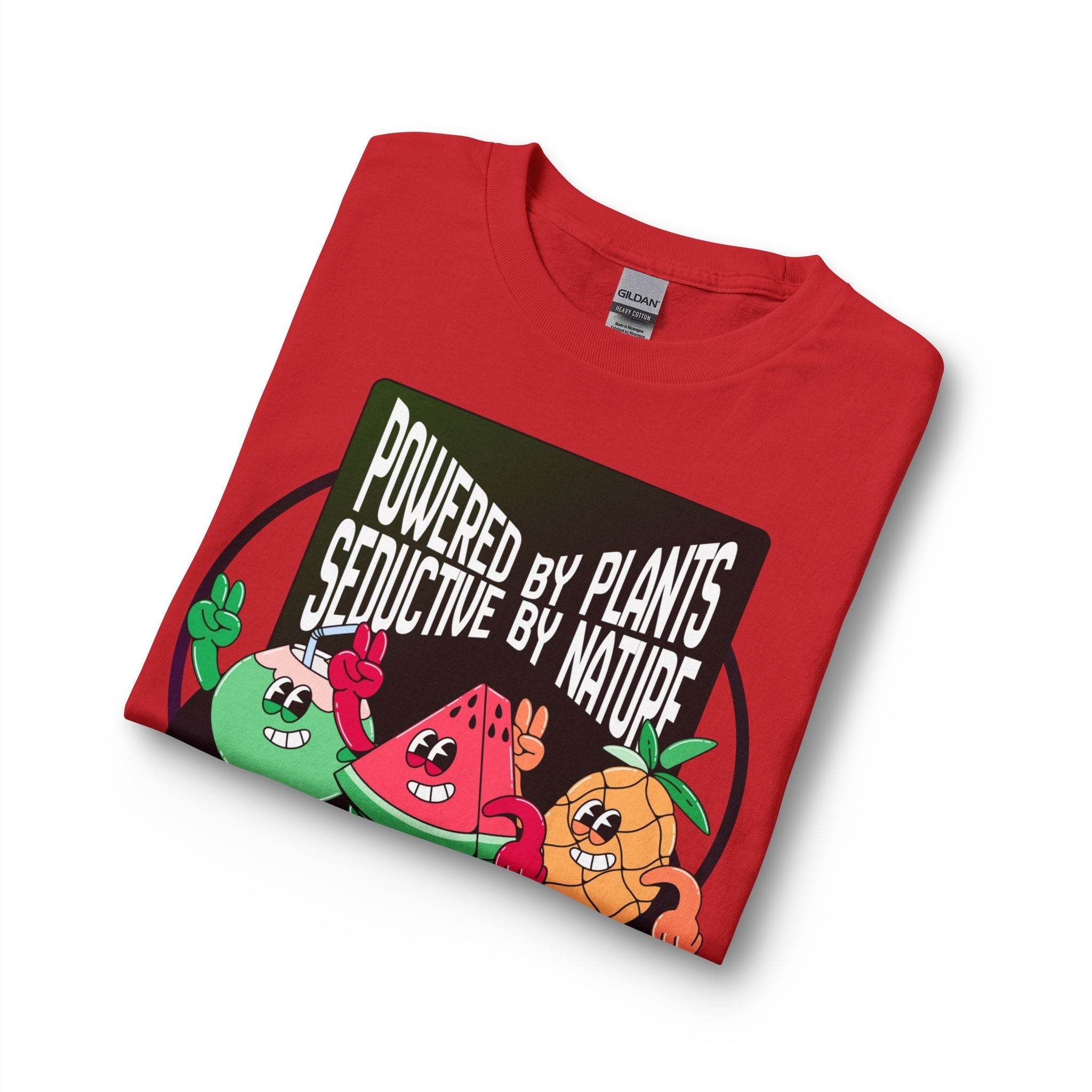 Plant-Powered Long Sleeve Tee — "Powered by Plants, Seductive by Nature" Printify