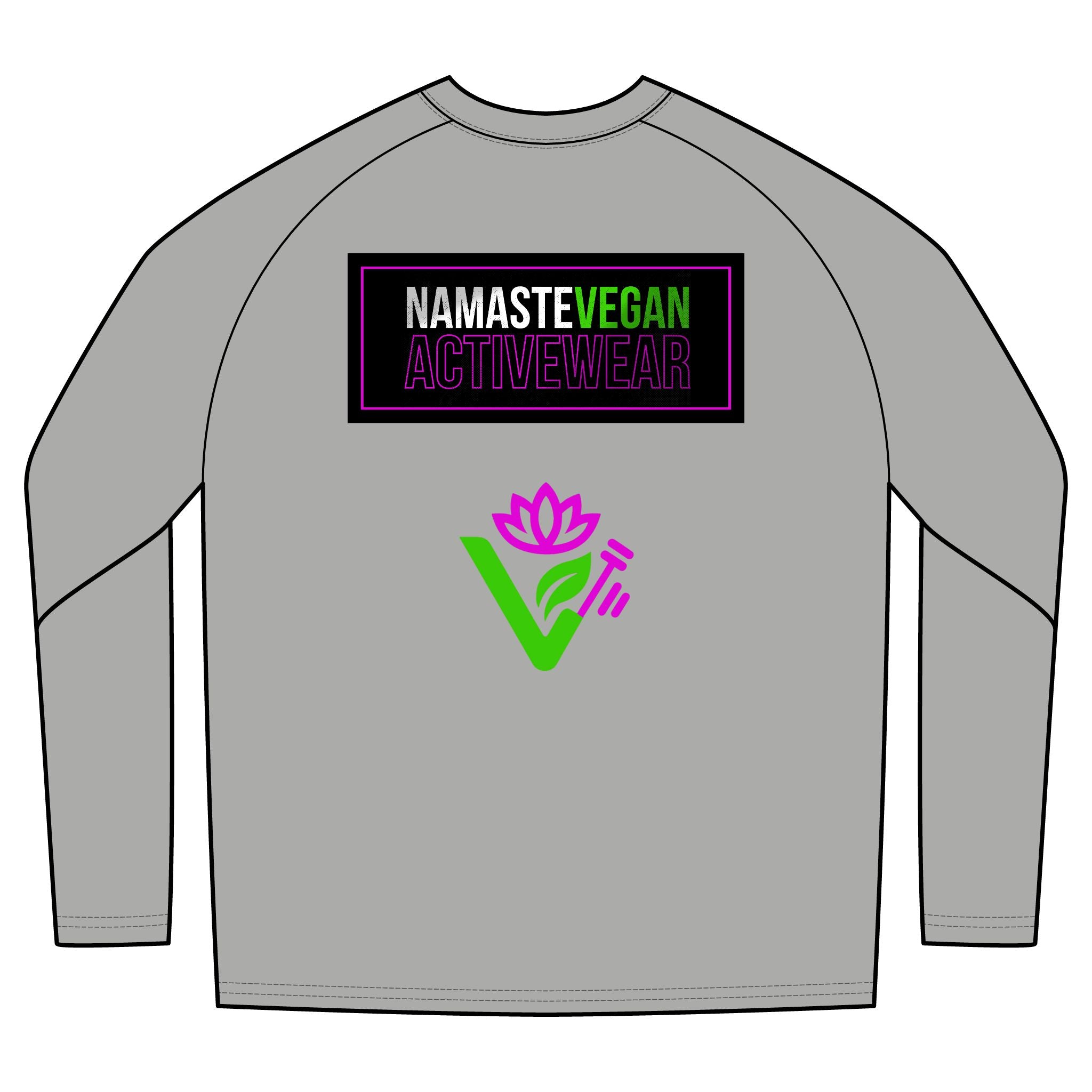 Namaste Vegan Activewear — Bold Graphic Long Sleeve Tee
