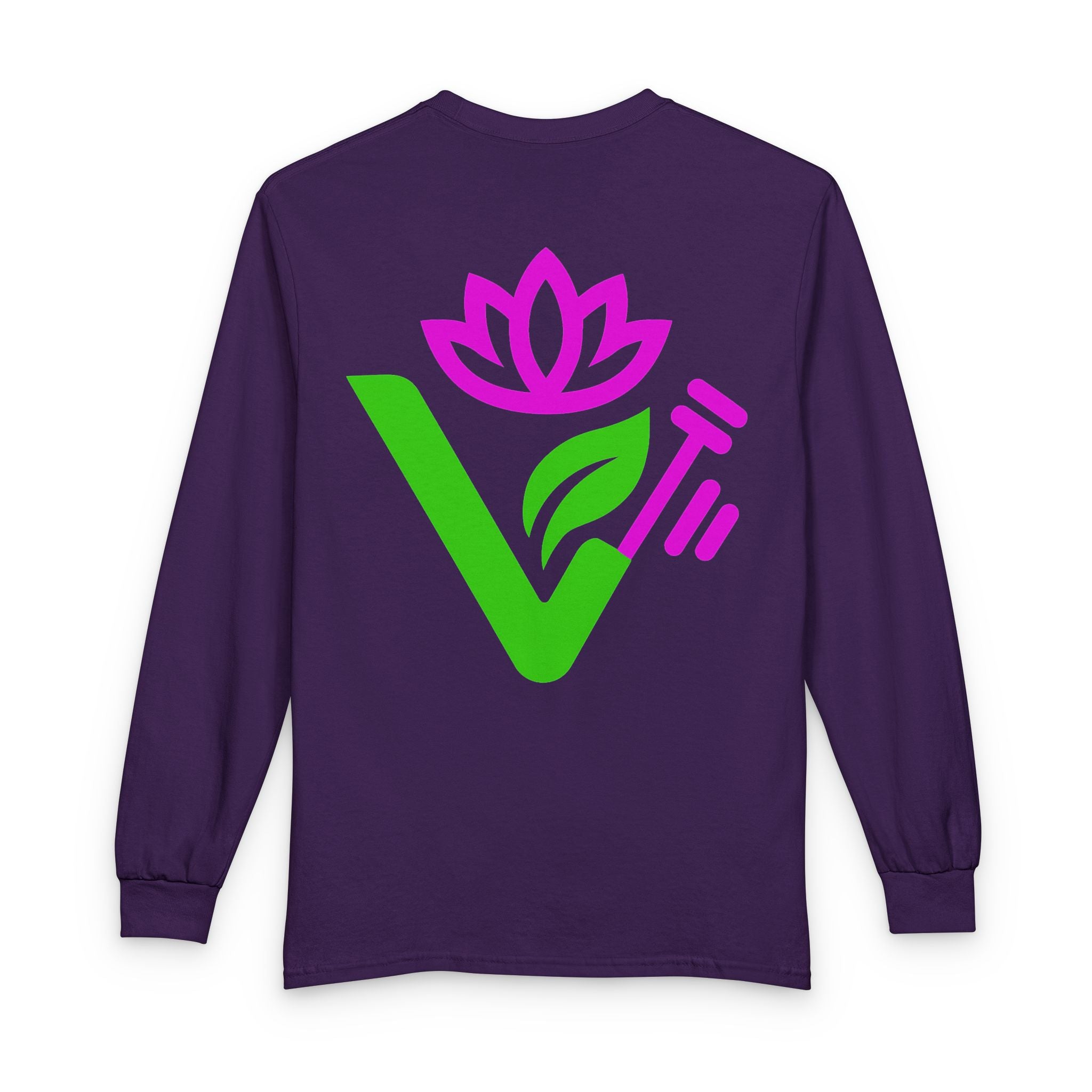 Veganism T-Shirt — "Happiness Looks Good on Me" Long Sleeve Printify