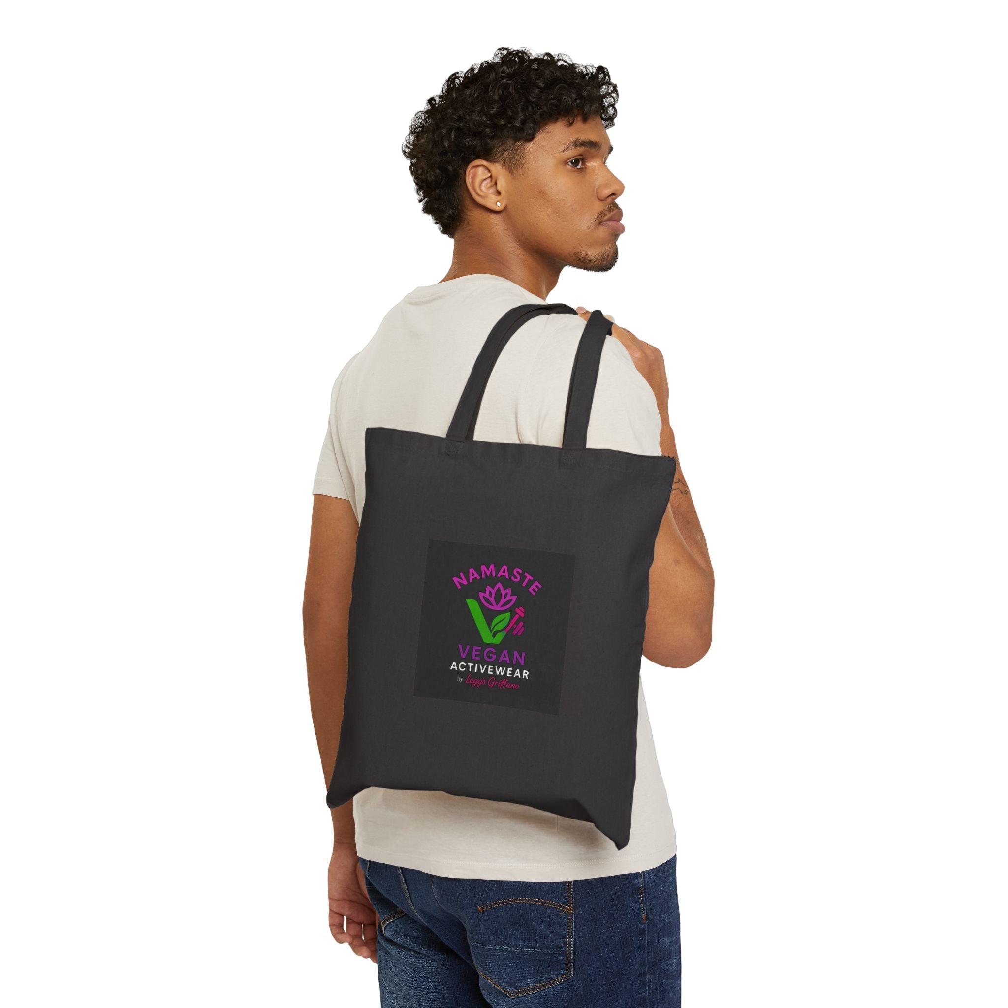 Namaste Vegan Activewear Canvas Tote Bag Printify