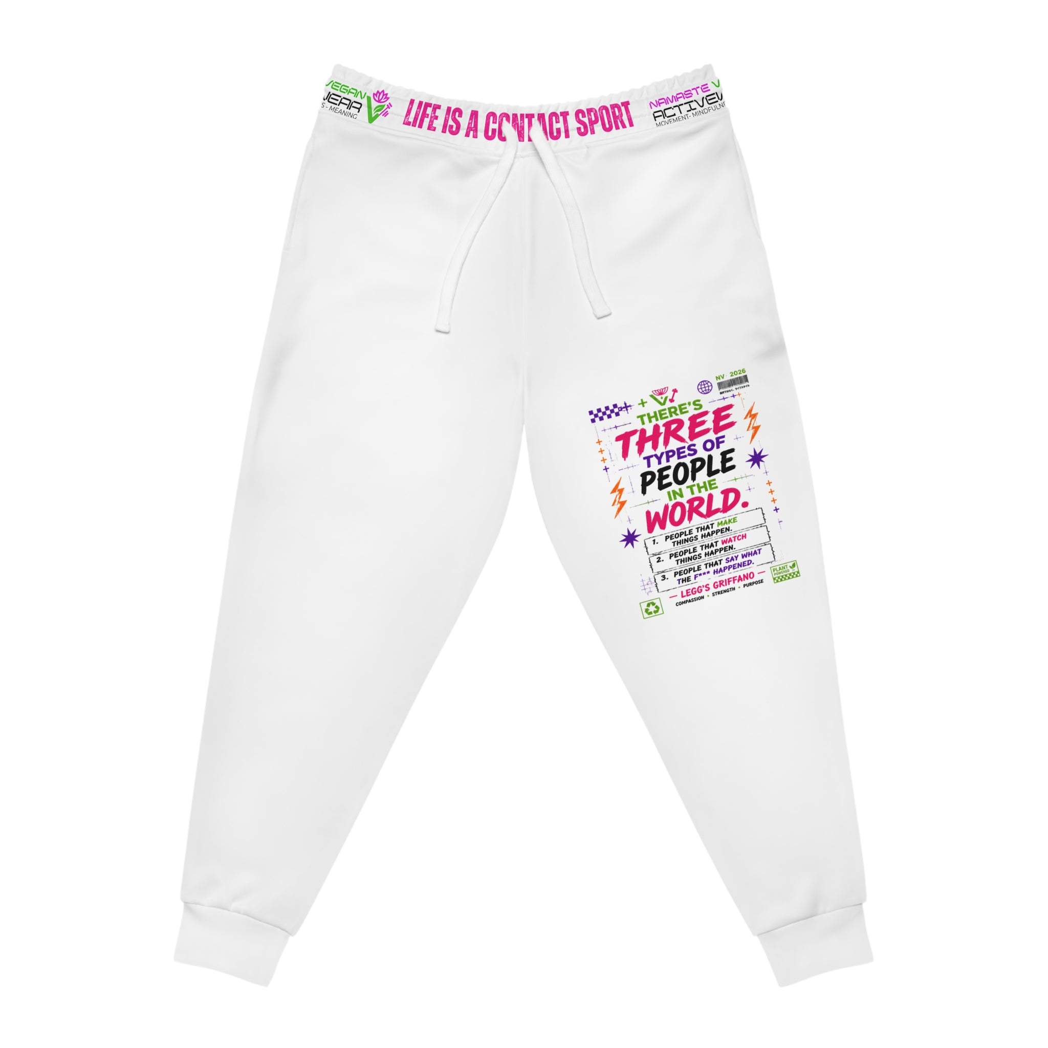 Namaste Vegan Activewear — AOP Athletic Joggers Printify