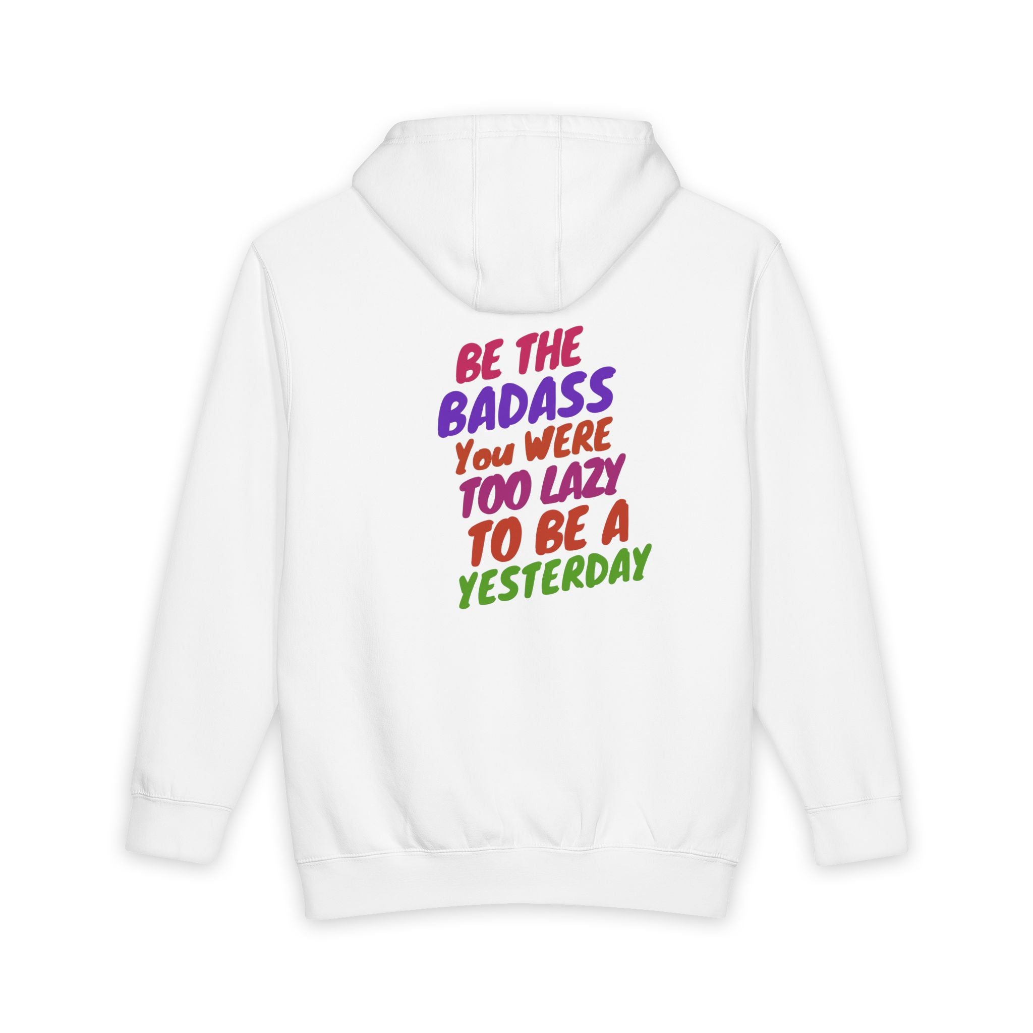 Namaste Vegan Activewear — "Be the Badass" Neon Streetwear Hoodie Printify