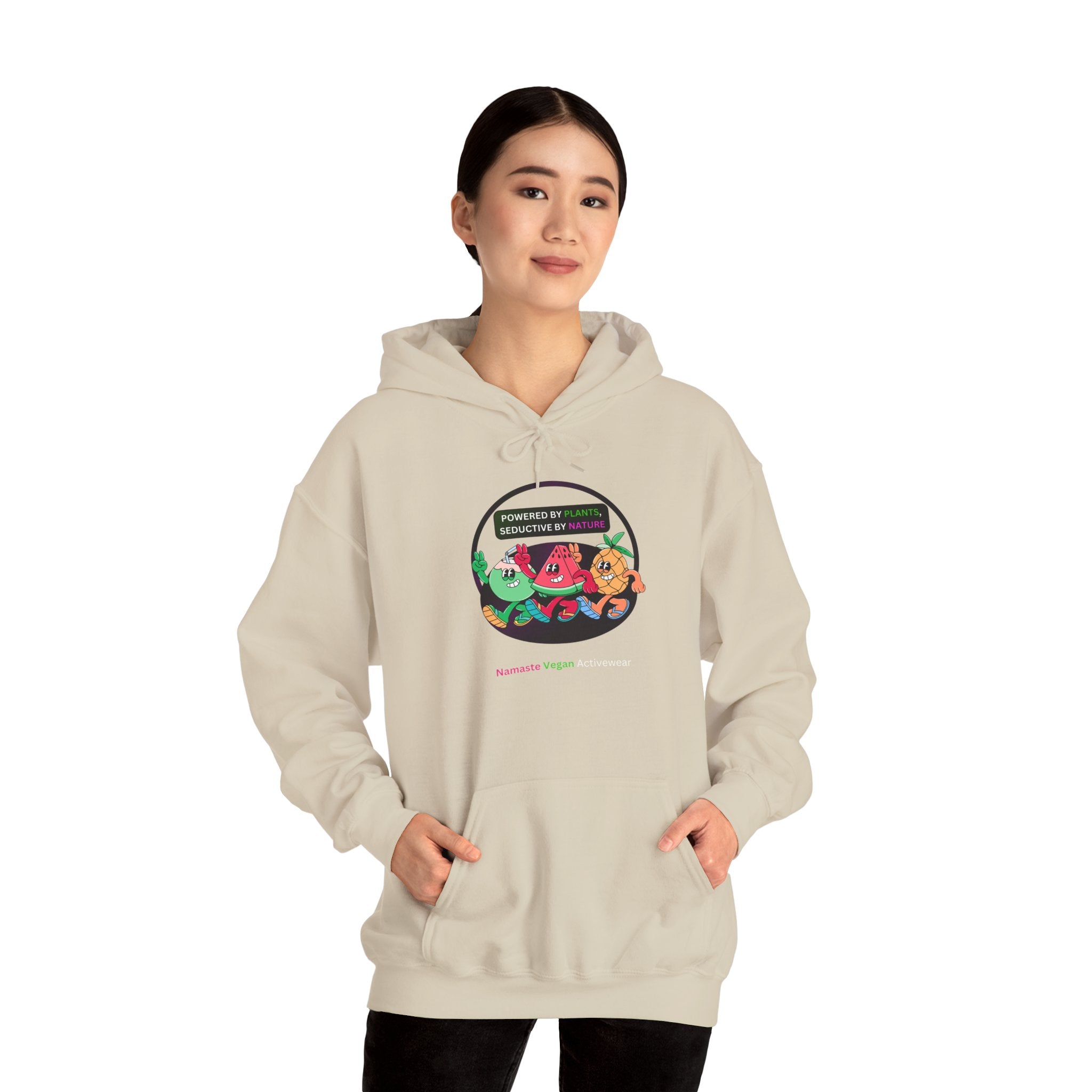 Vegan Kids Hoodie — 'So Cute, So Strong. Kids a Vegan.' Plant-Powered Children's Sweatshirt Printify