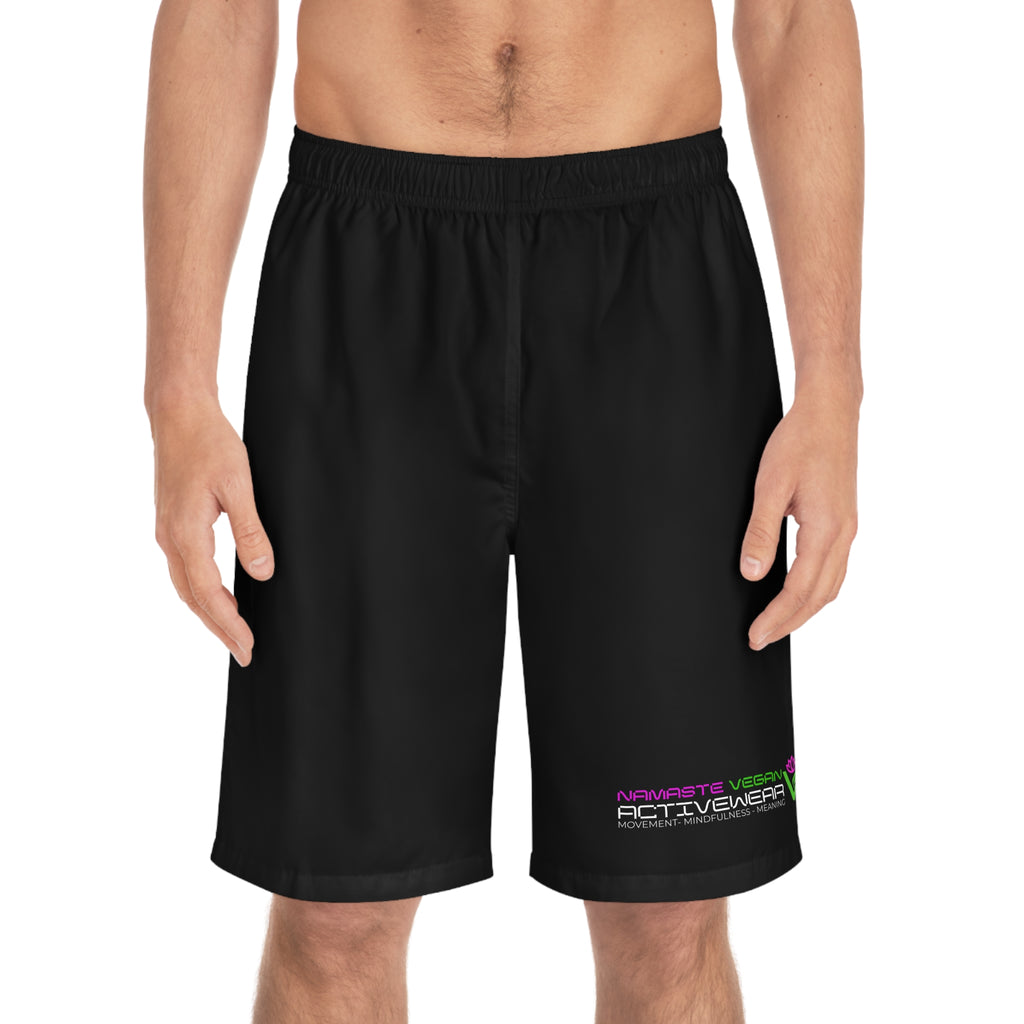 Namaste Vegan™ Men’s Board Shorts — 100% Vegan Quick-Dry Activewear