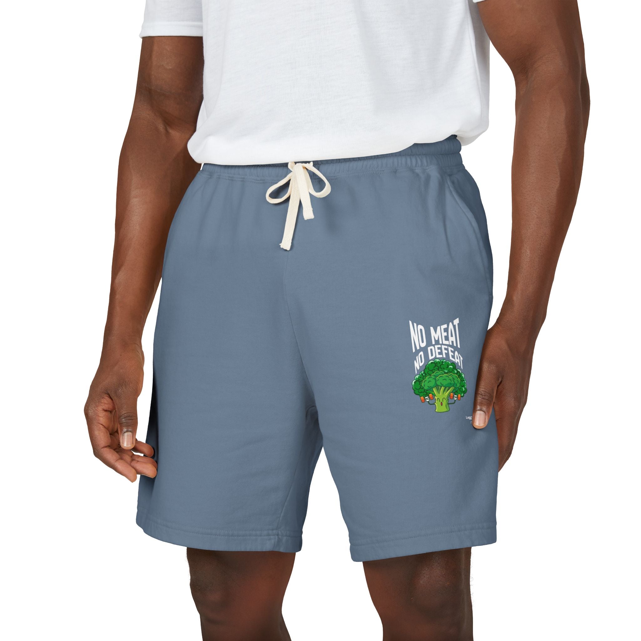 No Meat, No Problem Sweat Shorts — Vegan Tree Graphic Fleece Shorts Printify