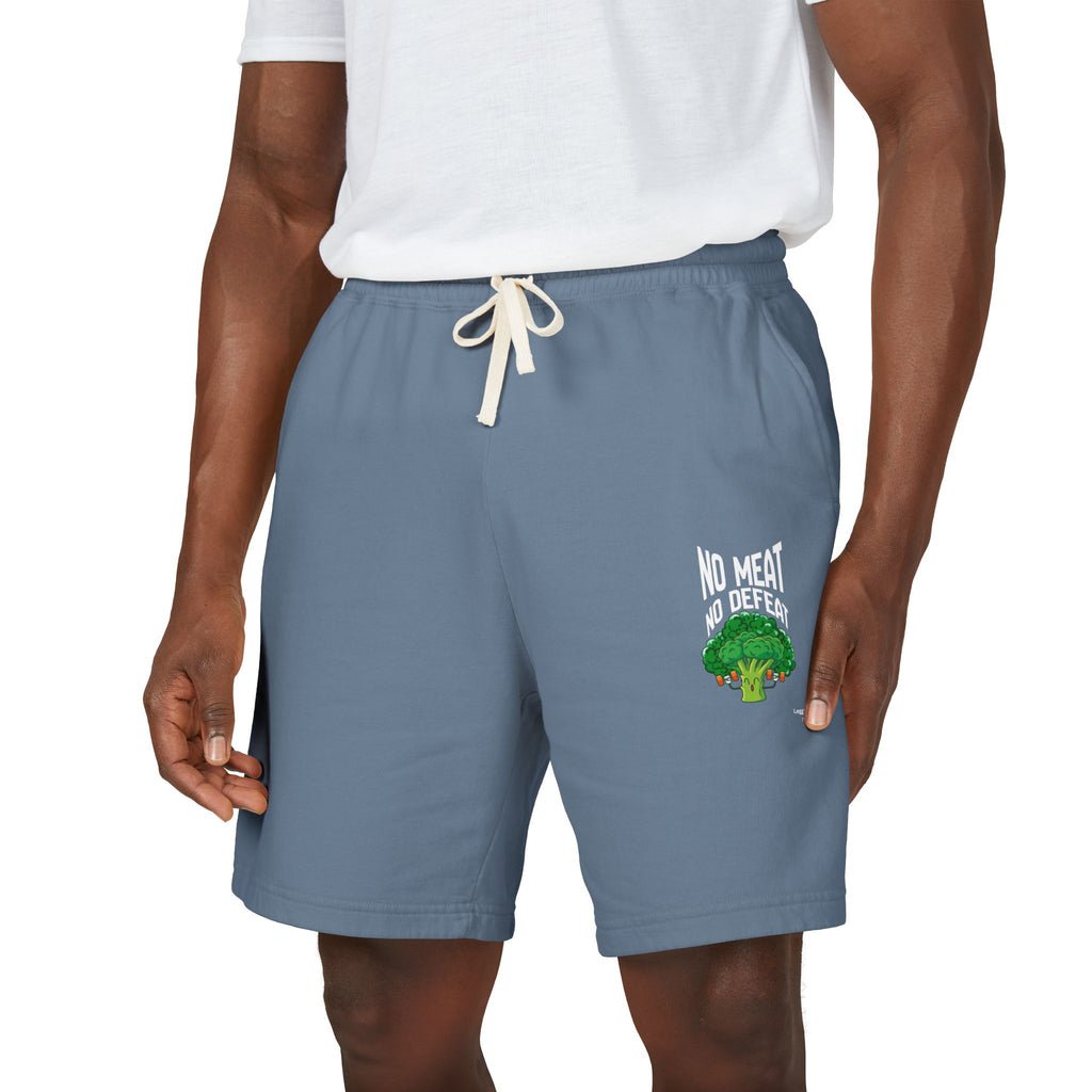 No Meat, No Problem Sweat Shorts — Vegan Tree Graphic Fleece Shorts