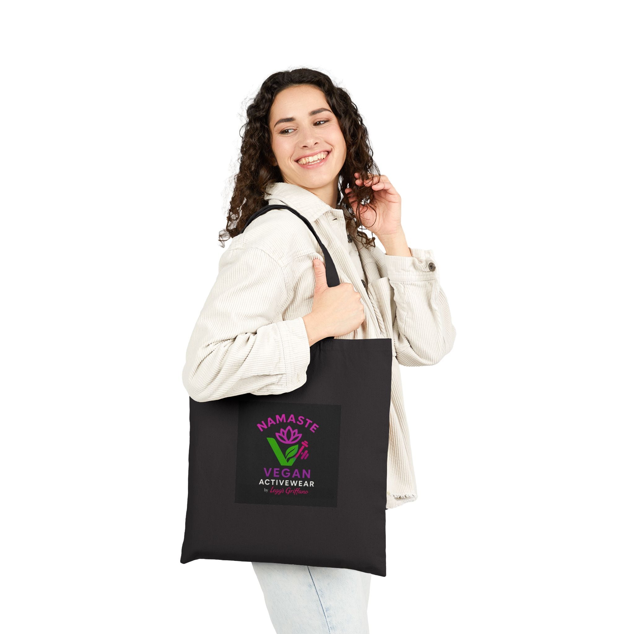 Namaste Vegan Activewear Canvas Tote Bag Printify
