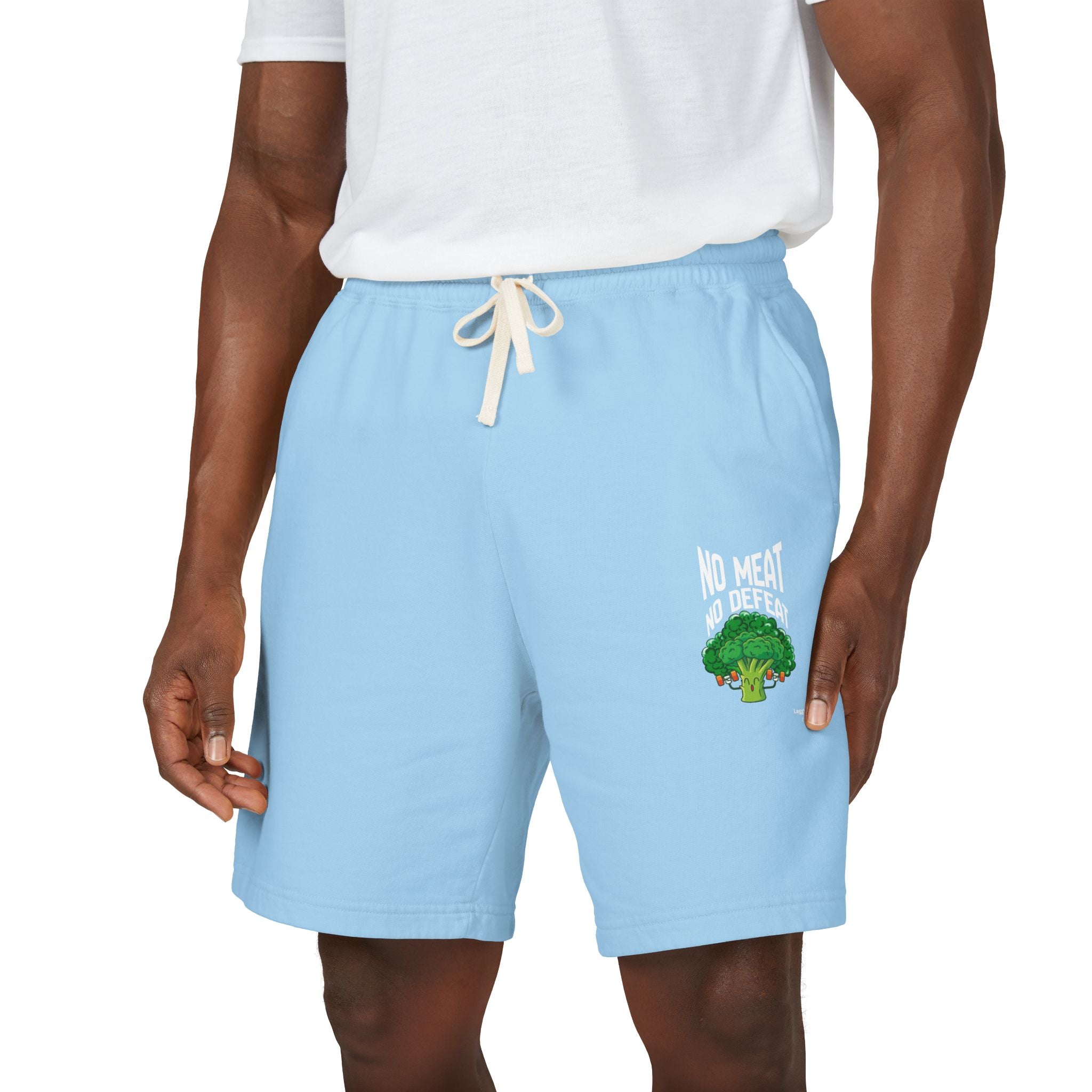 No Meat, No Problem Sweat Shorts — Vegan Tree Graphic Fleece Shorts Printify