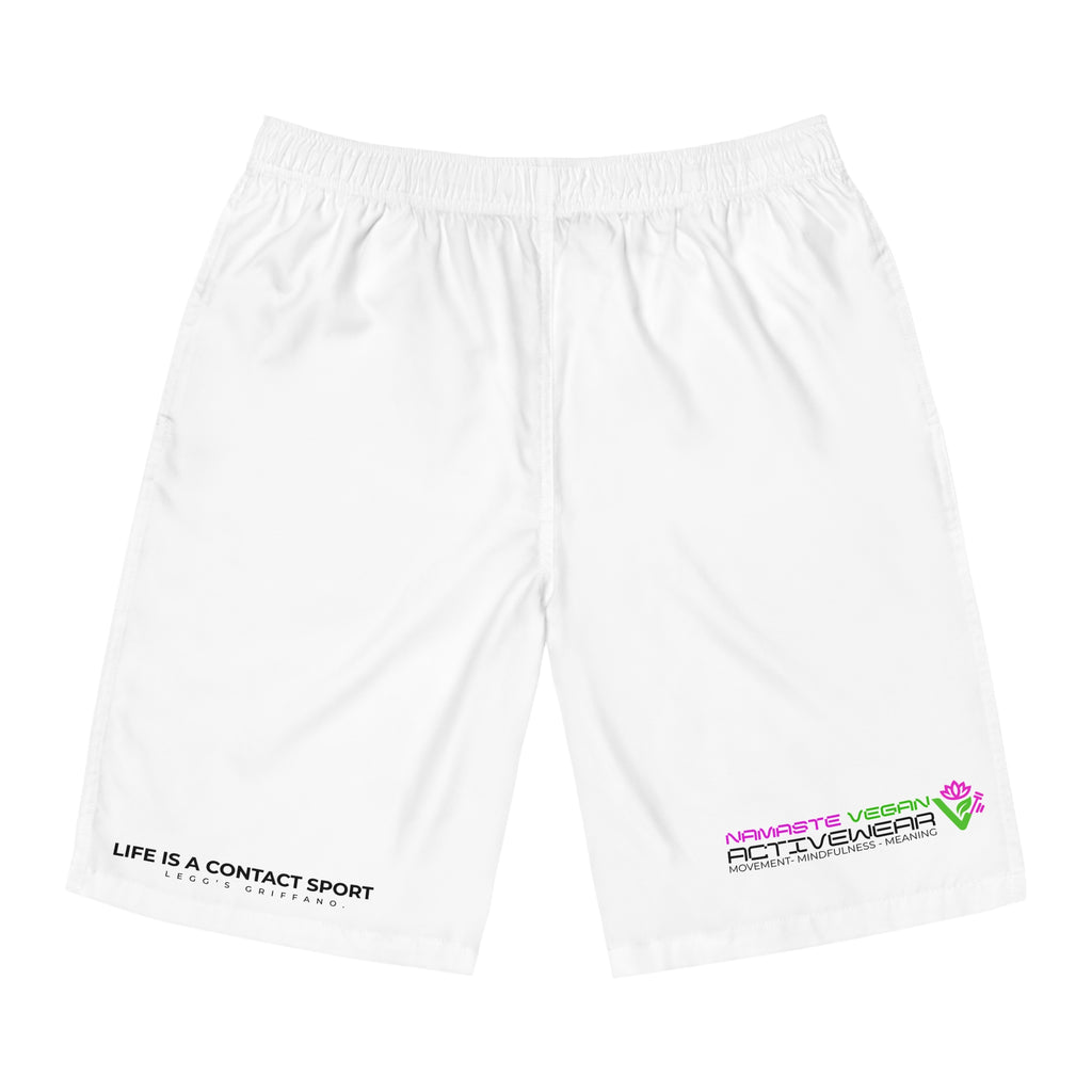 Namaste Vegan™ Men’s Board Shorts — 100% Vegan Quick-Dry Activewear