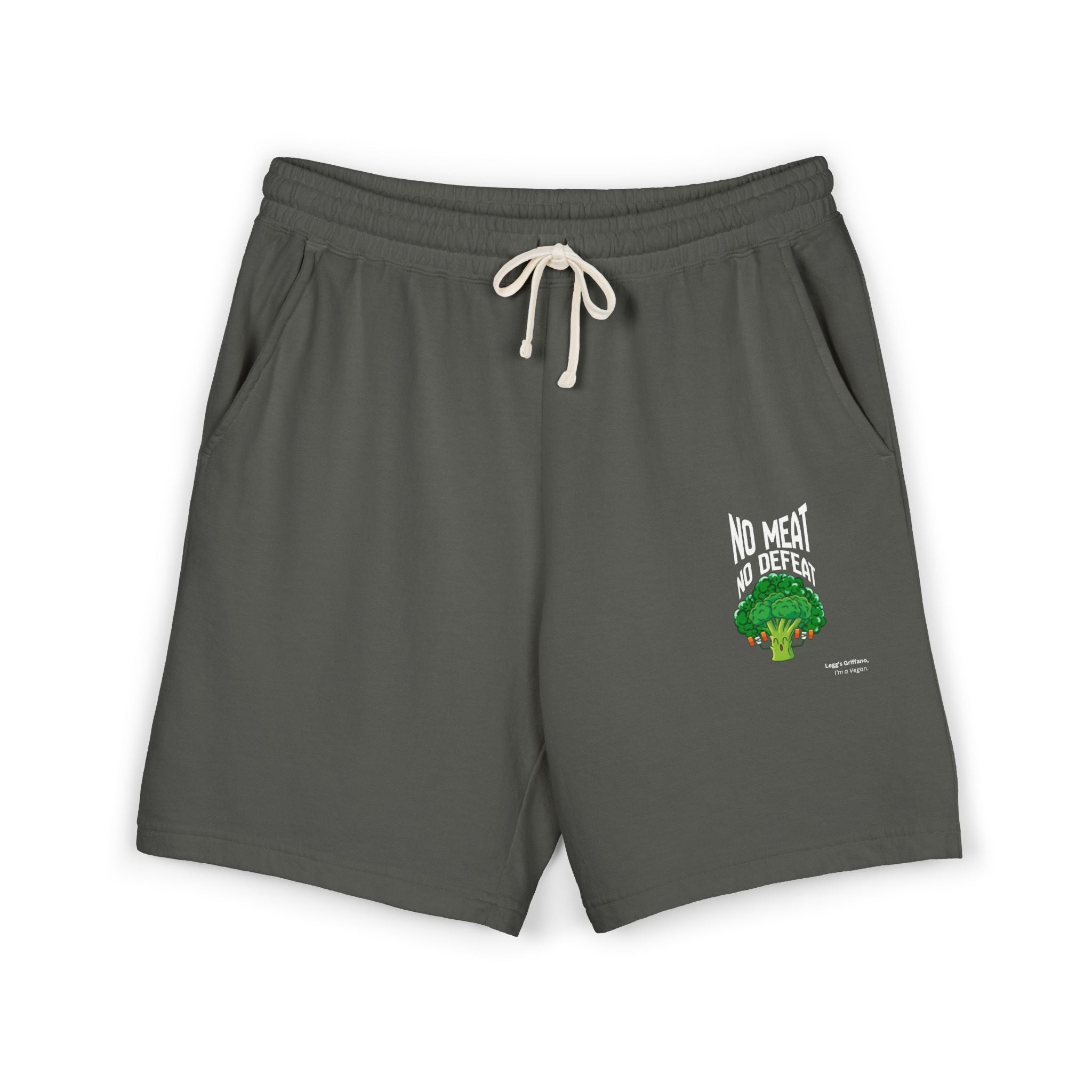 No Meat, No Problem Sweat Shorts — Vegan Tree Graphic Fleece Shorts Printify