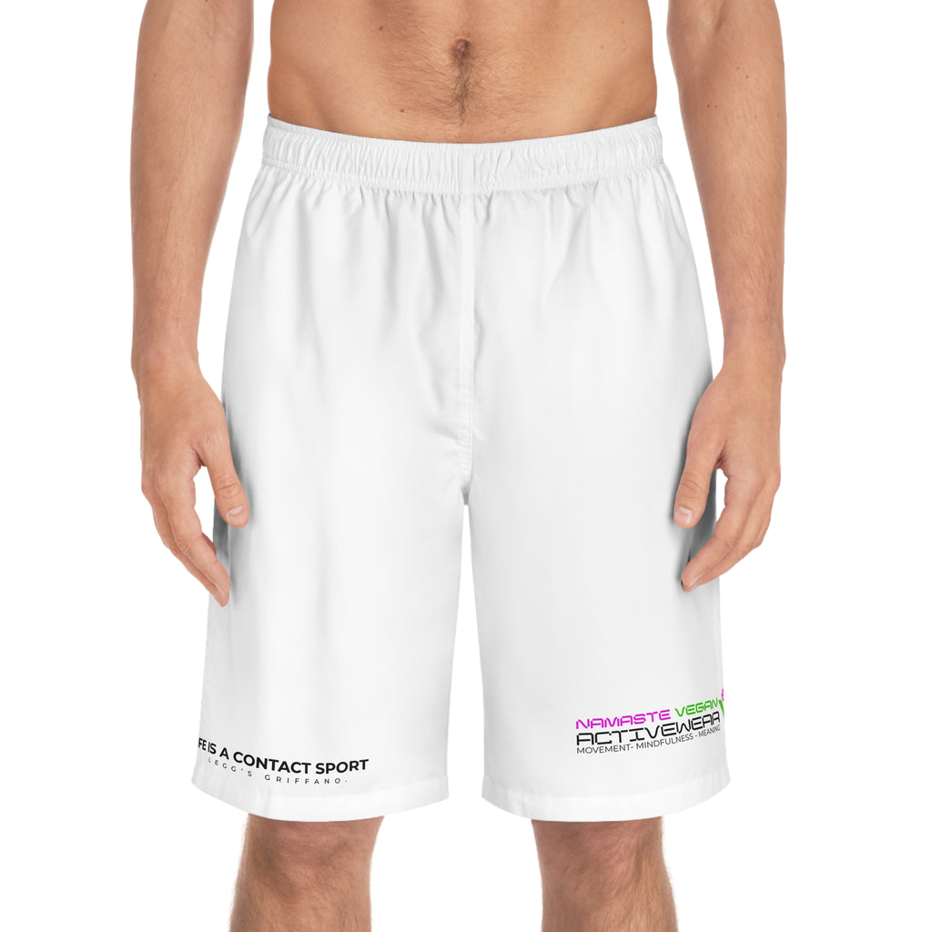 Namaste Vegan™ Men’s Board Shorts — 100% Vegan Quick-Dry Activewear