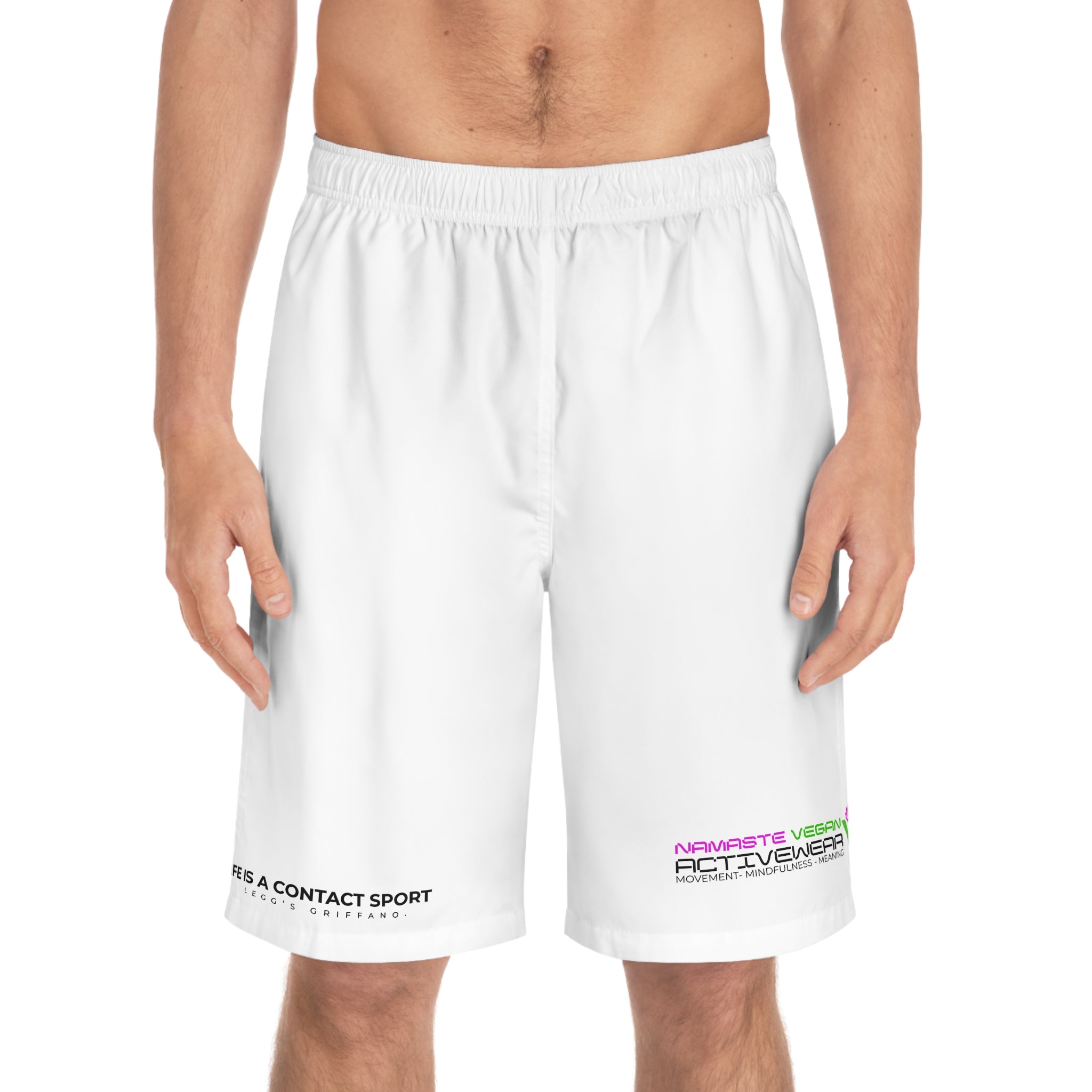 Namaste Vegan™ Men’s Board Shorts — 100% Vegan Quick-Dry Activewear