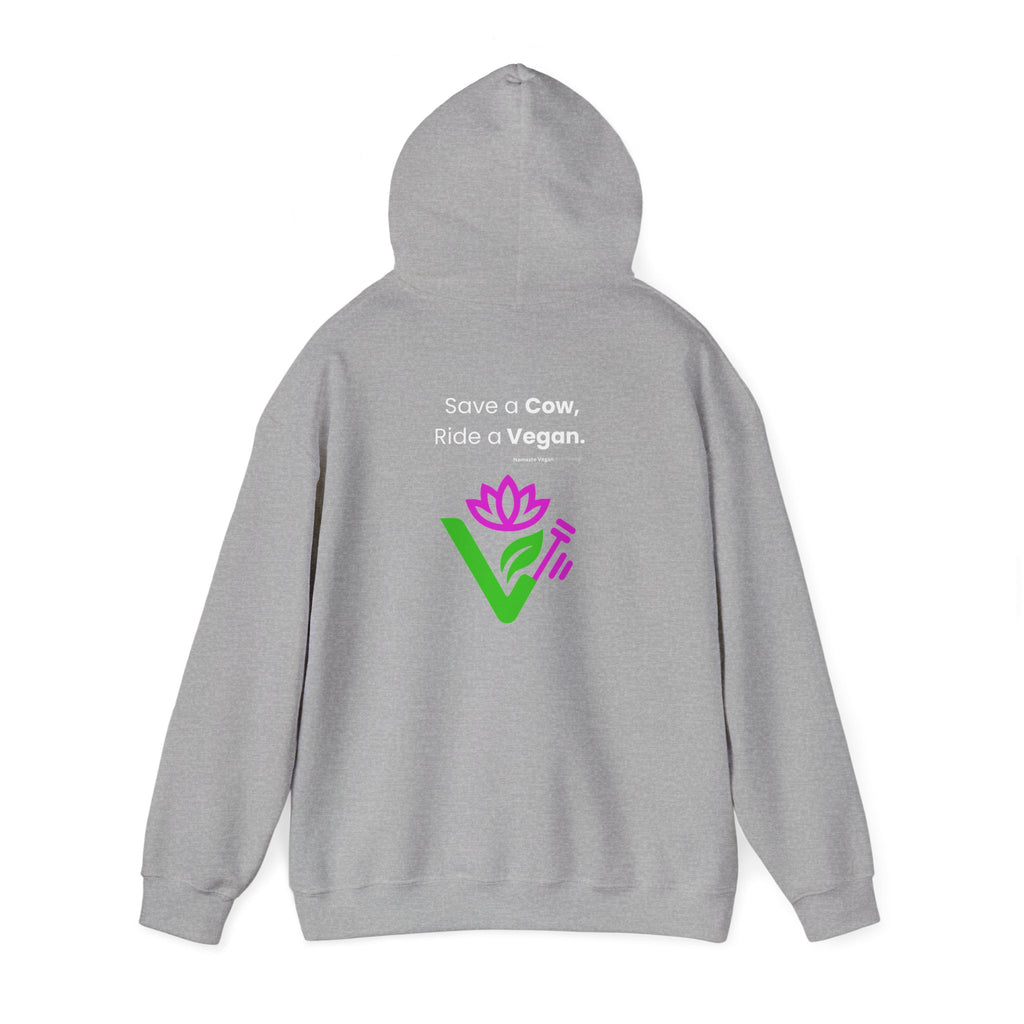 Vegan Kids Hoodie — 'So Cute, So Strong. Kids a Vegan.' Plant-Powered Children's Sweatshirt