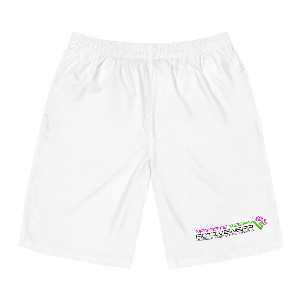 Namaste Vegan™ Men’s Board Shorts — 100% Vegan Quick-Dry Activewear