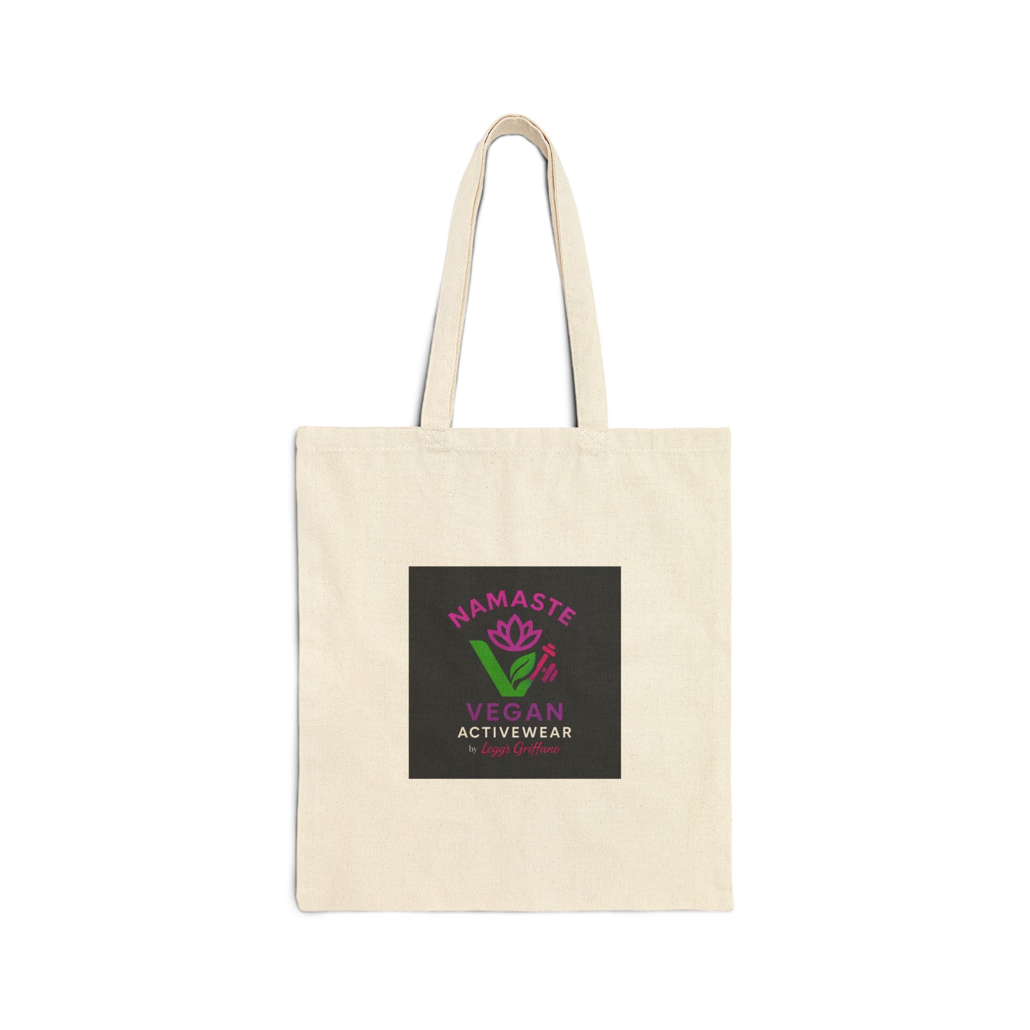 Namaste Vegan Activewear Canvas Tote Bag Printify