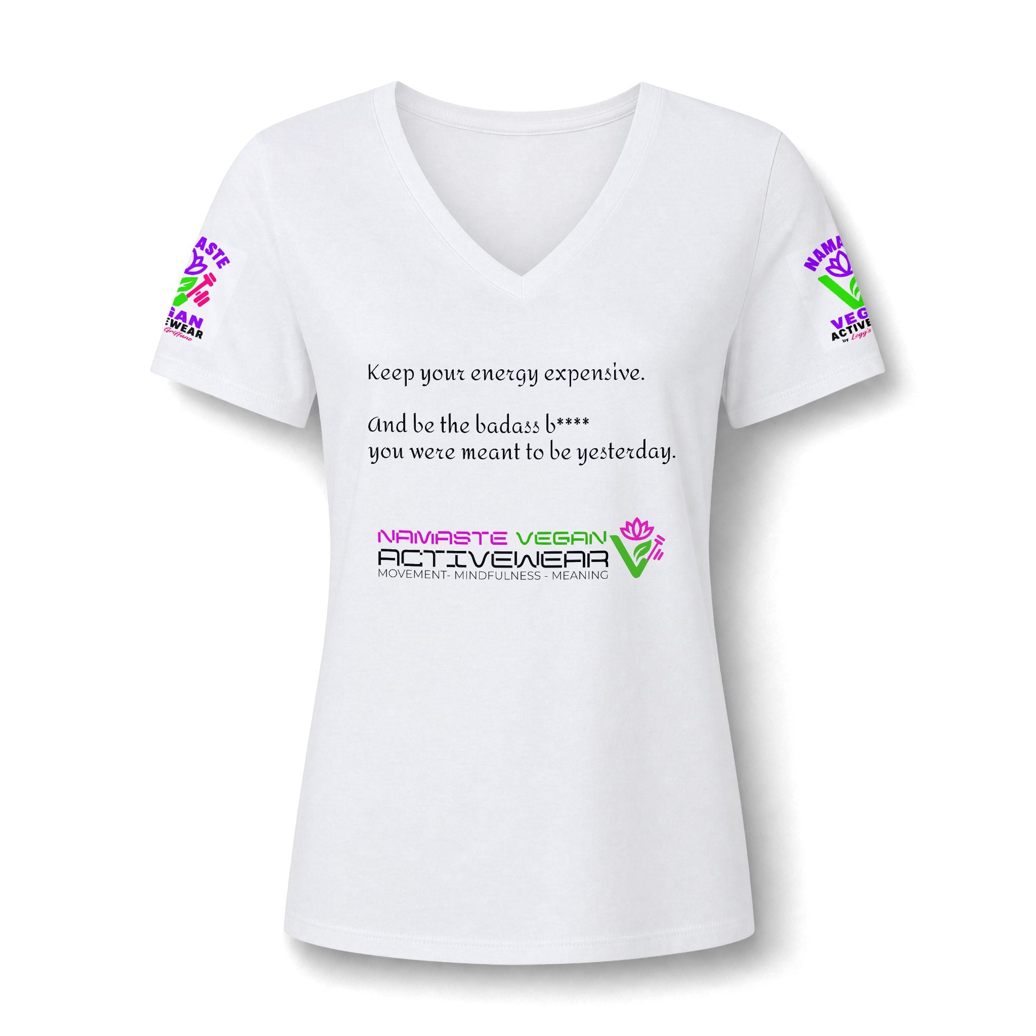 Women's Relaxed Heather CVC V-Neck Tee Printify