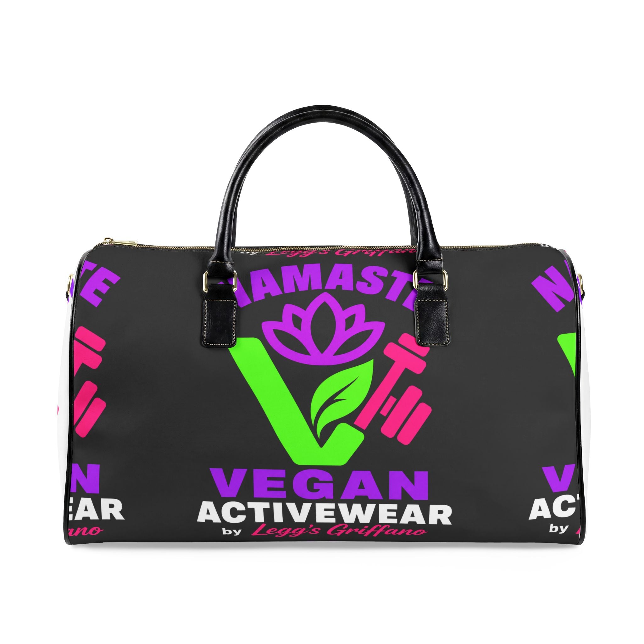 Faux Leather Travel Bag Printify