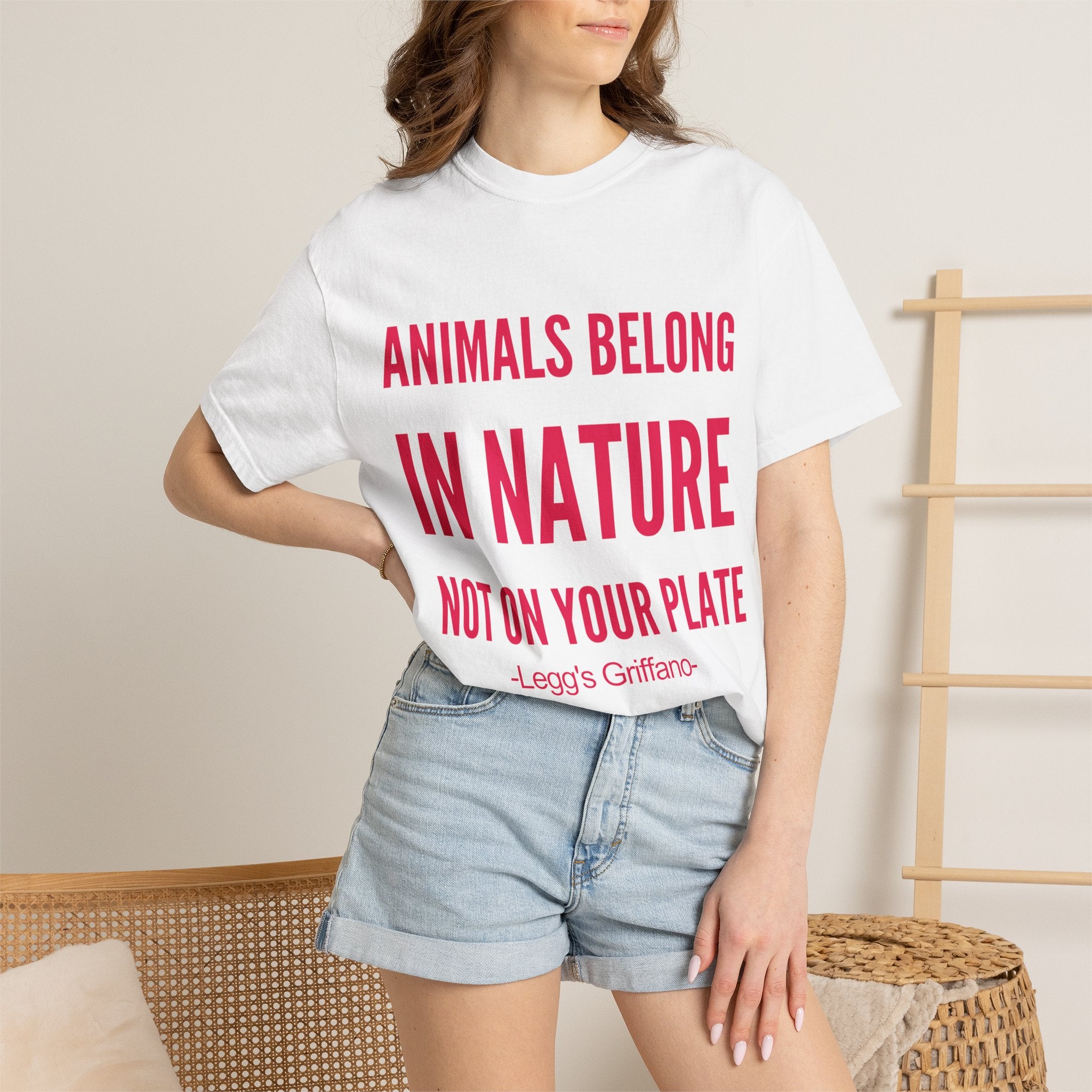 Animals Belong in Nature — Men's Vegan Tee Printify