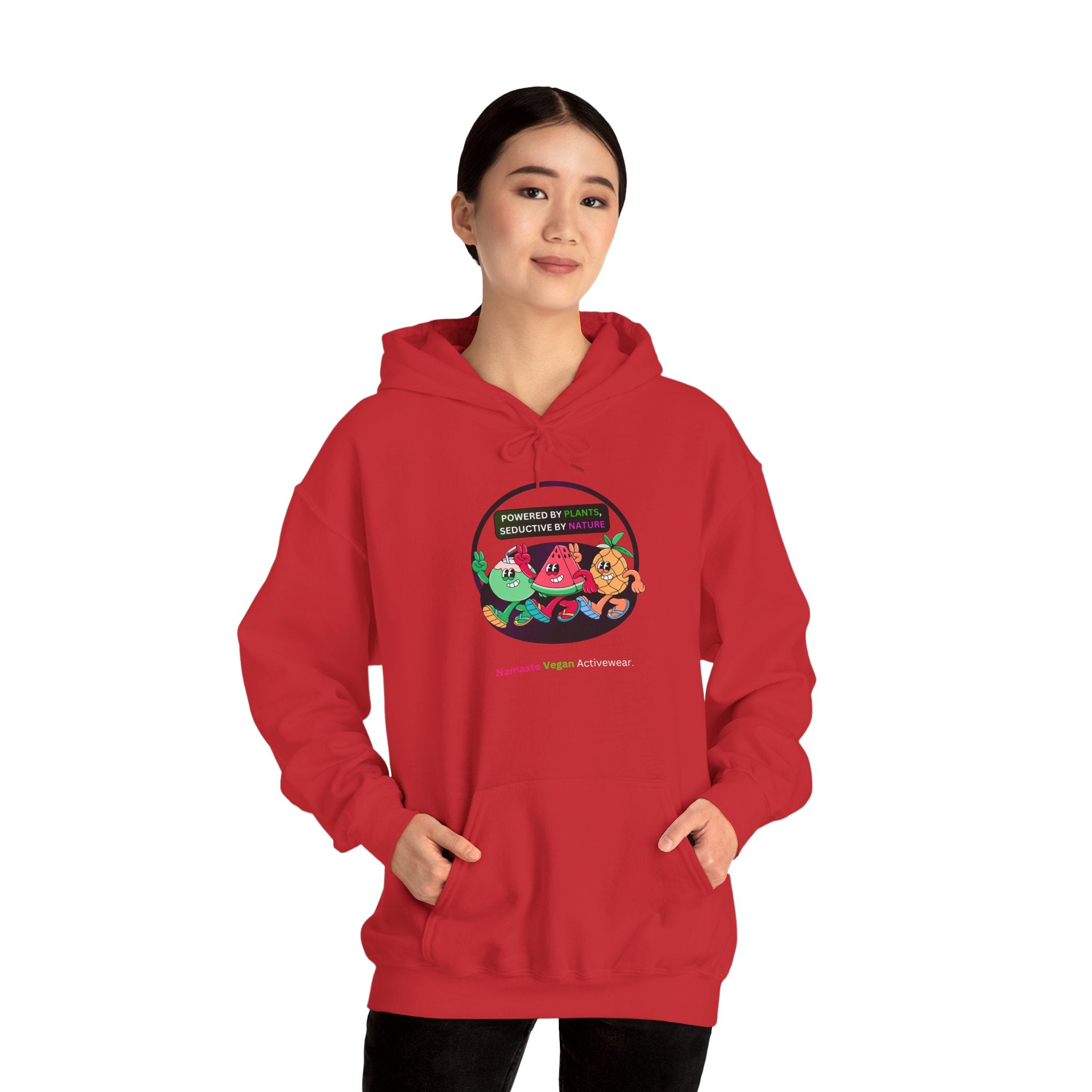 Vegan Kids Hoodie — 'So Cute, So Strong. Kids a Vegan.' Plant-Powered Children's Sweatshirt Printify