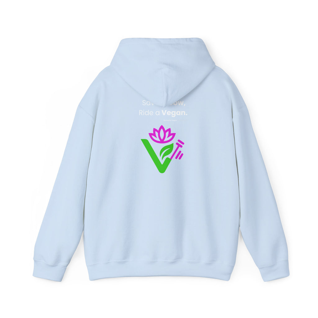 Vegan Kids Hoodie — 'So Cute, So Strong. Kids a Vegan.' Plant-Powered Children's Sweatshirt