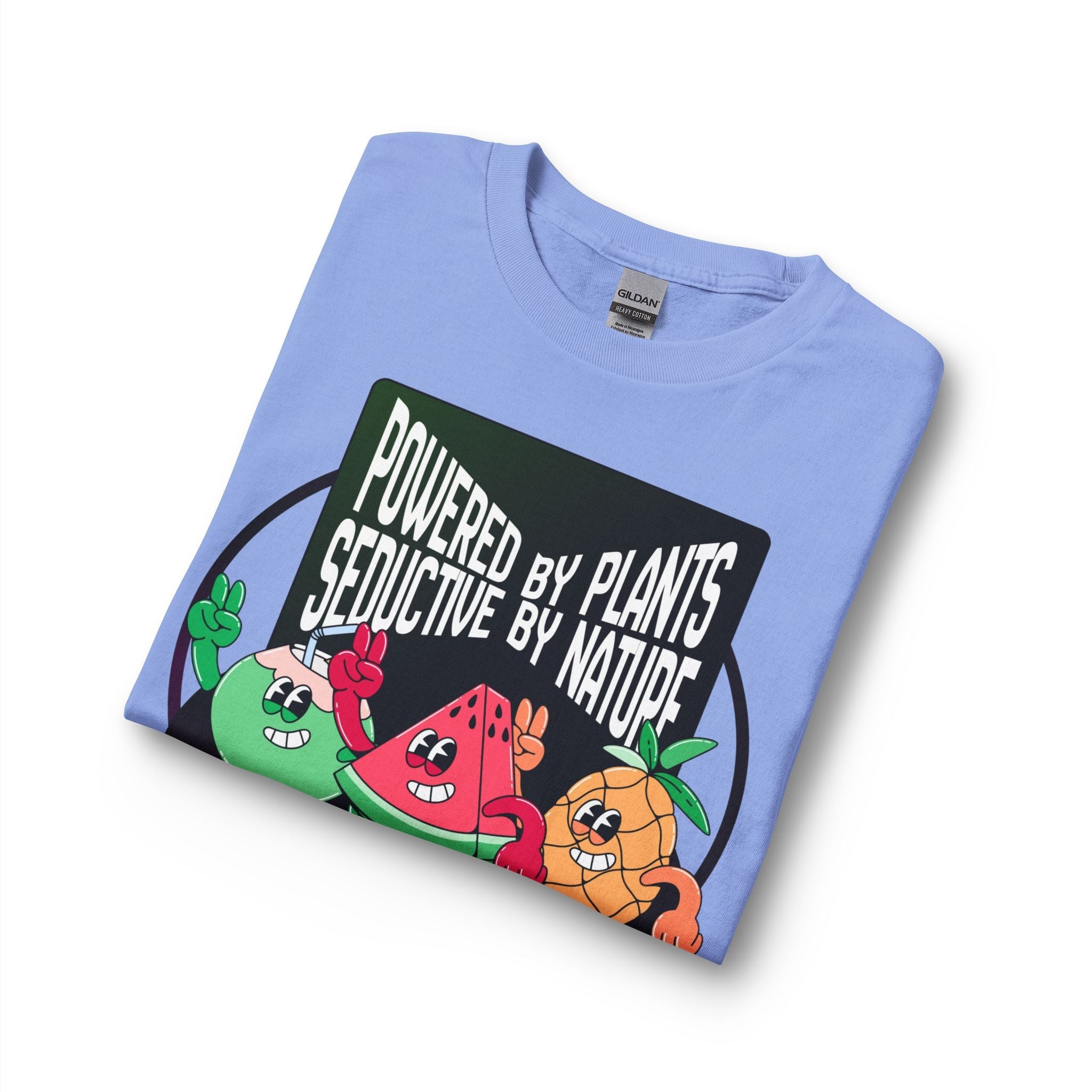 Plant-Powered Long Sleeve Tee — "Powered by Plants, Seductive by Nature" Printify