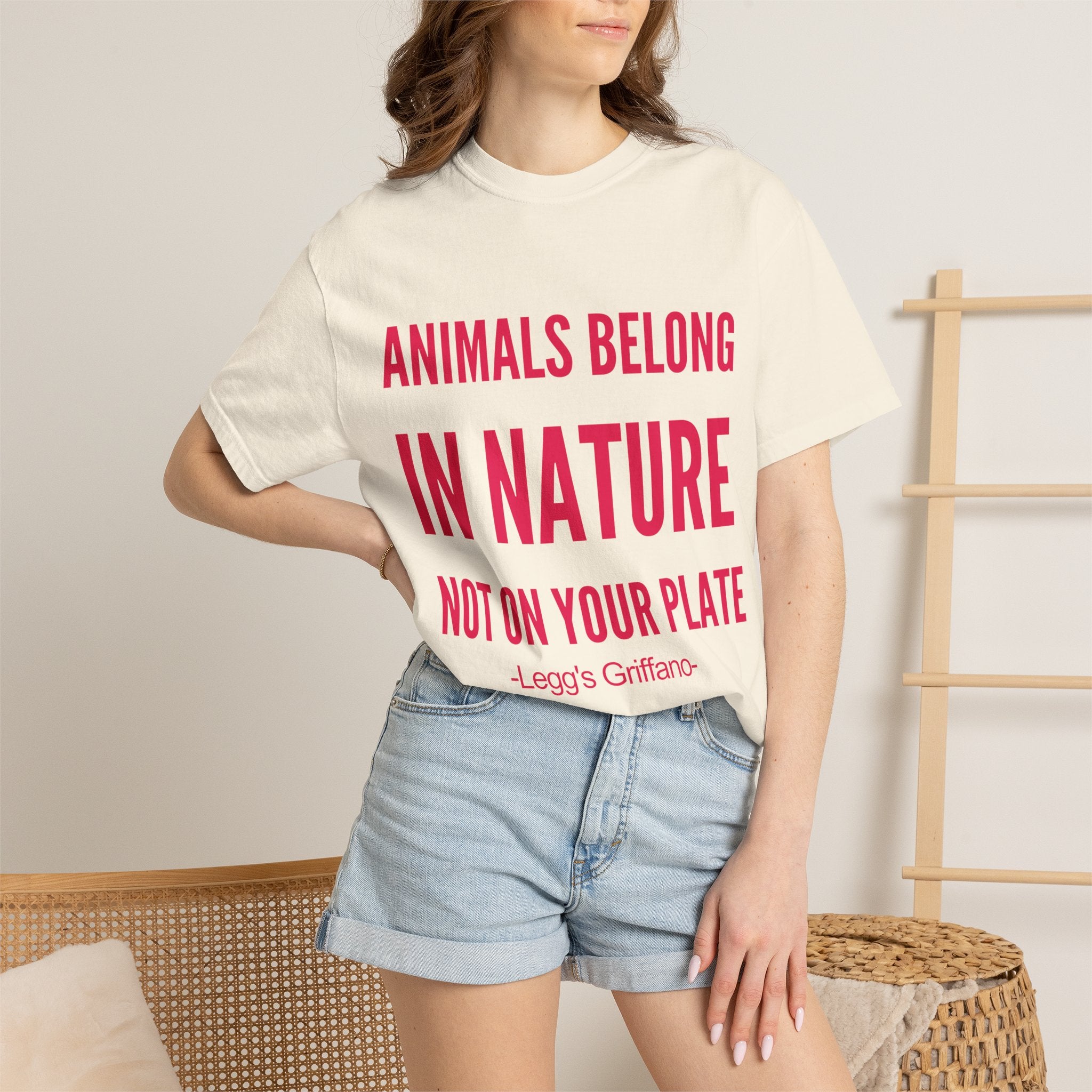 Animals Belong in Nature — Men's Vegan Tee Printify