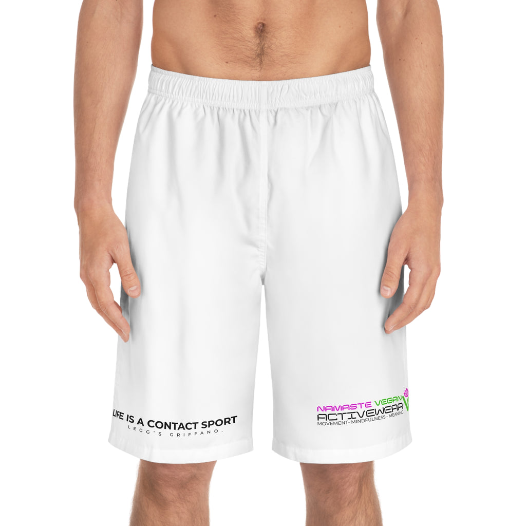 Namaste Vegan™ Men’s Board Shorts — 100% Vegan Quick-Dry Activewear