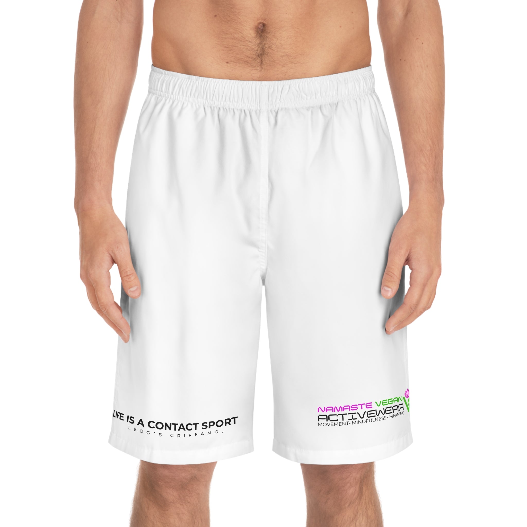 Namaste Vegan™ Men’s Board Shorts — 100% Vegan Quick-Dry Activewear