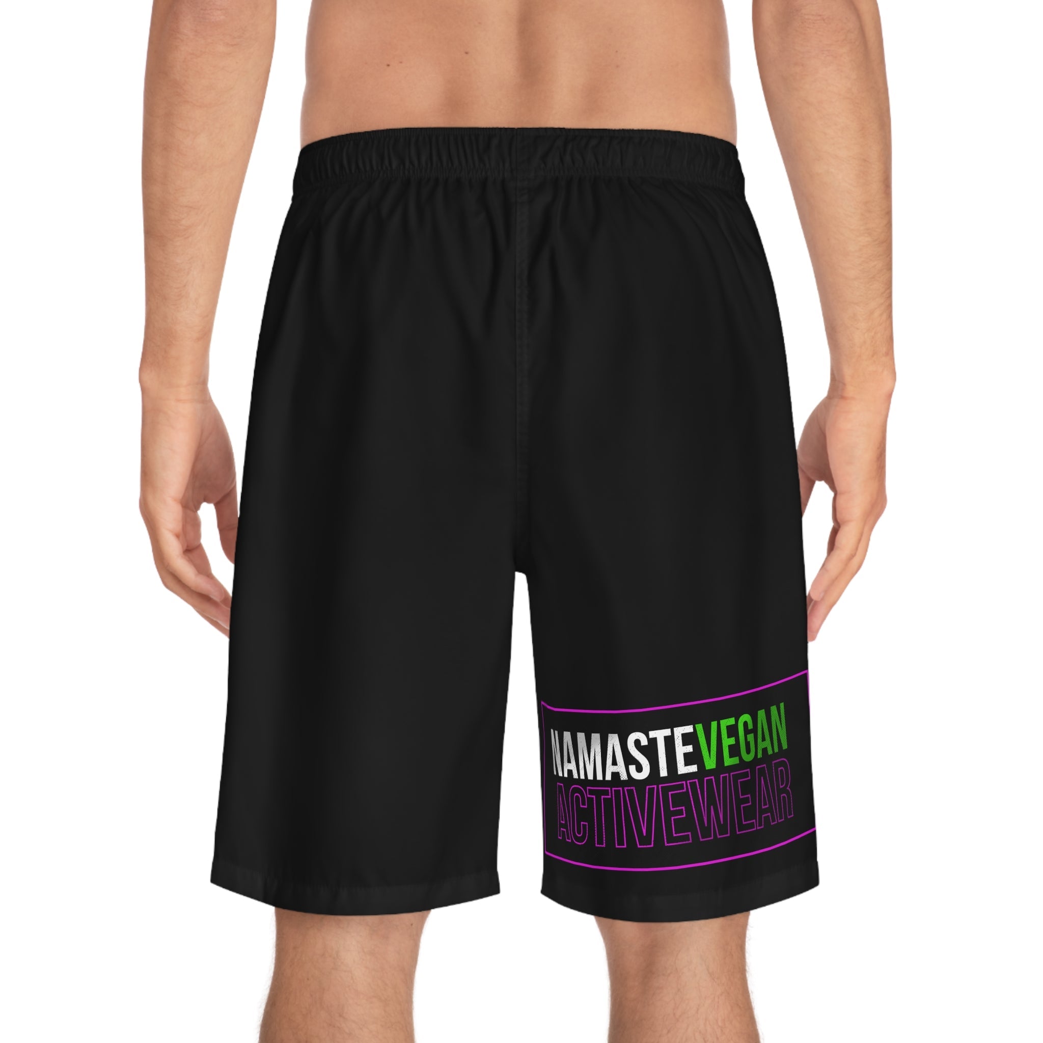Namaste Vegan™ Men’s Board Shorts — 100% Vegan Quick-Dry Activewear Printify